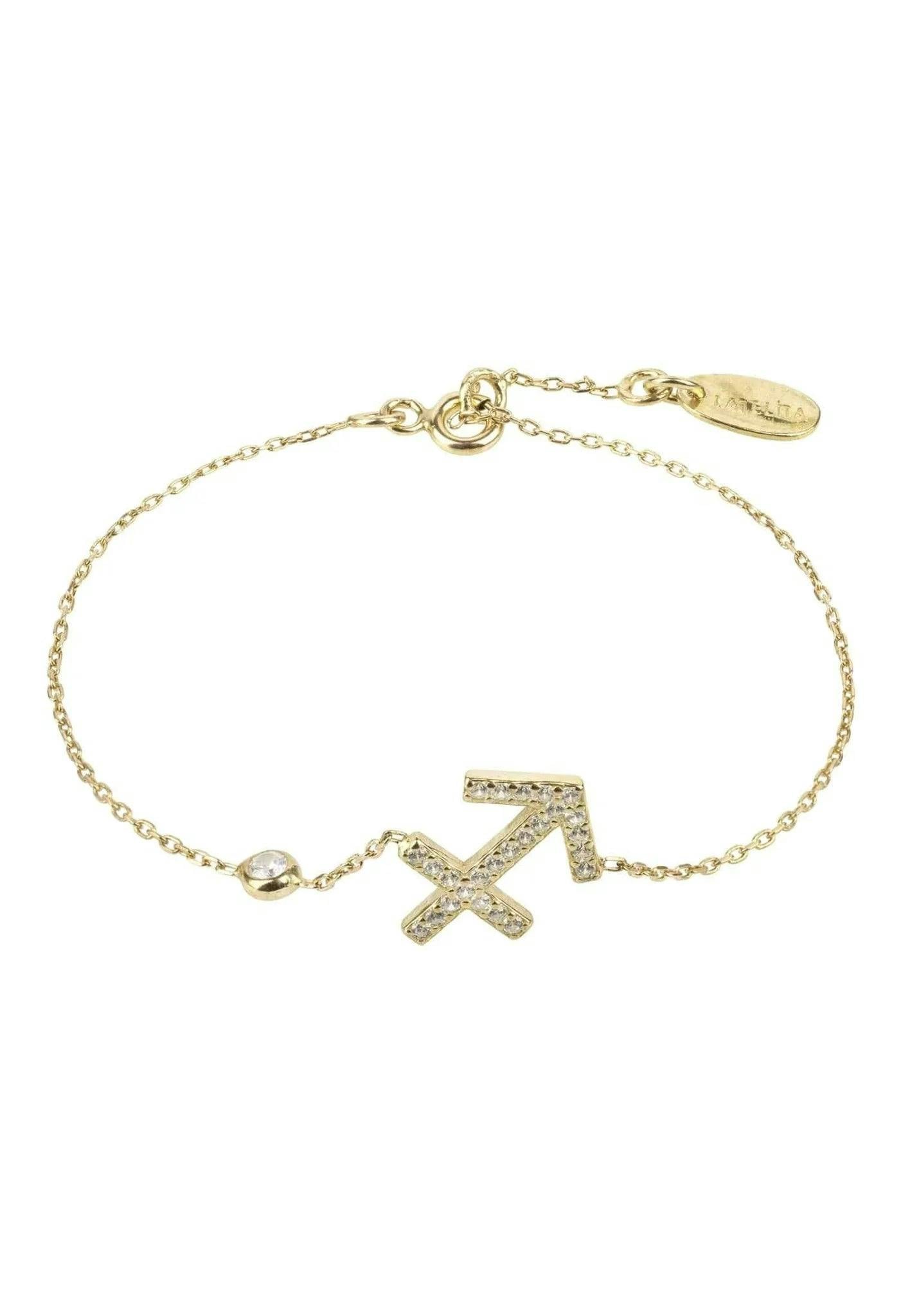 Latelita Gold Zodiac Horoscope Star Sign Bracelet Sagittarius