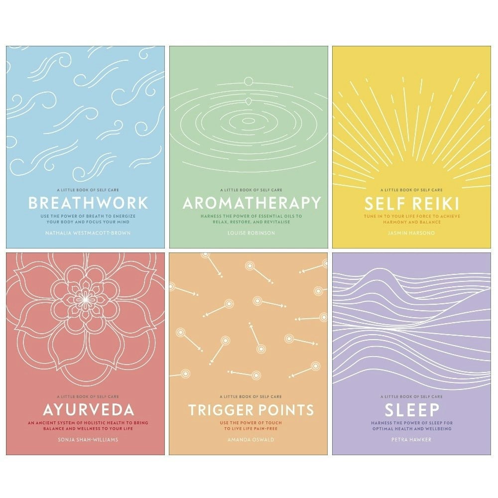 Dk A Little Book Of Self Care 6 Book Set - Sleep, Self Reiki, Breathwork, Trigger Points & More