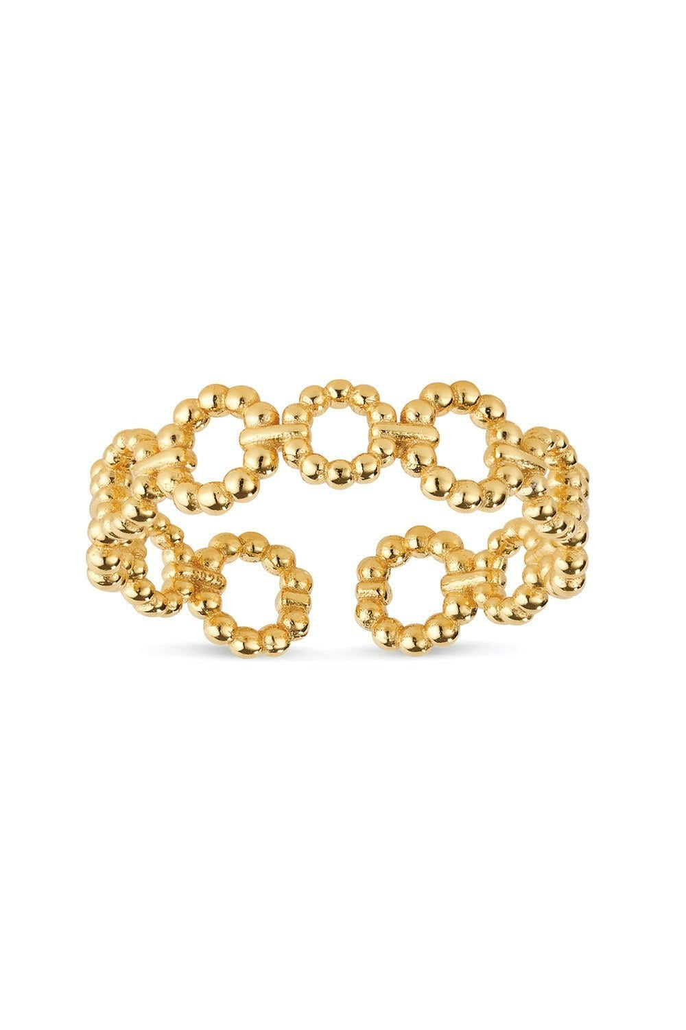 Elk & Bloom Gold 14K Loop Link Stacking Ring - No Thank You