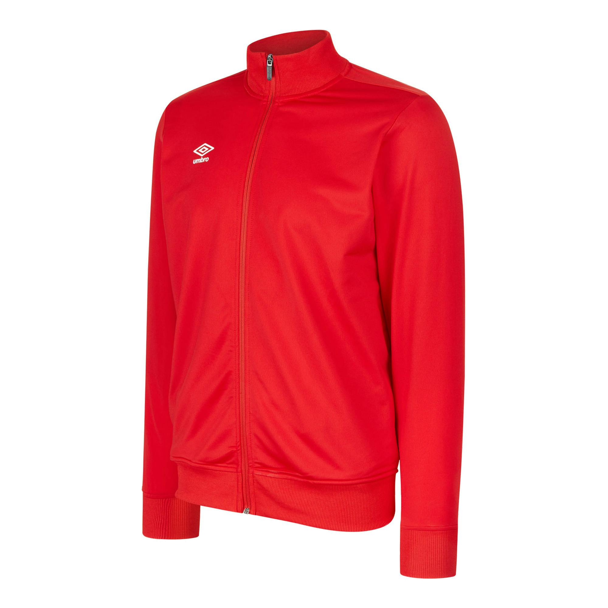 Umbro Childrens/Kids Club Essential Jacket - Vermillion - 13 Years - Vermillion - 100% Polyester