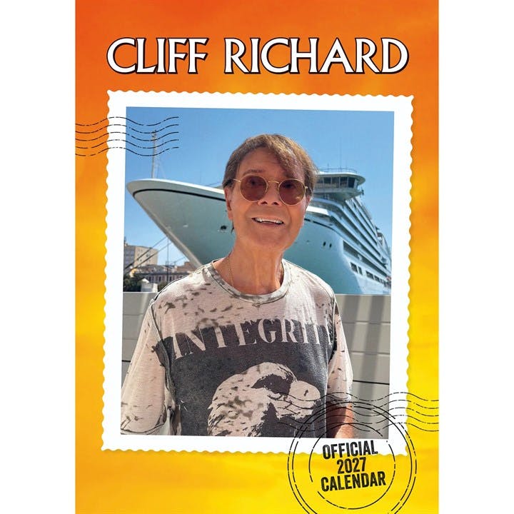 Cliff Richard A3 Calendar 2027, Wall Calendars, Month To View, Entertainment, Gift - Image 7