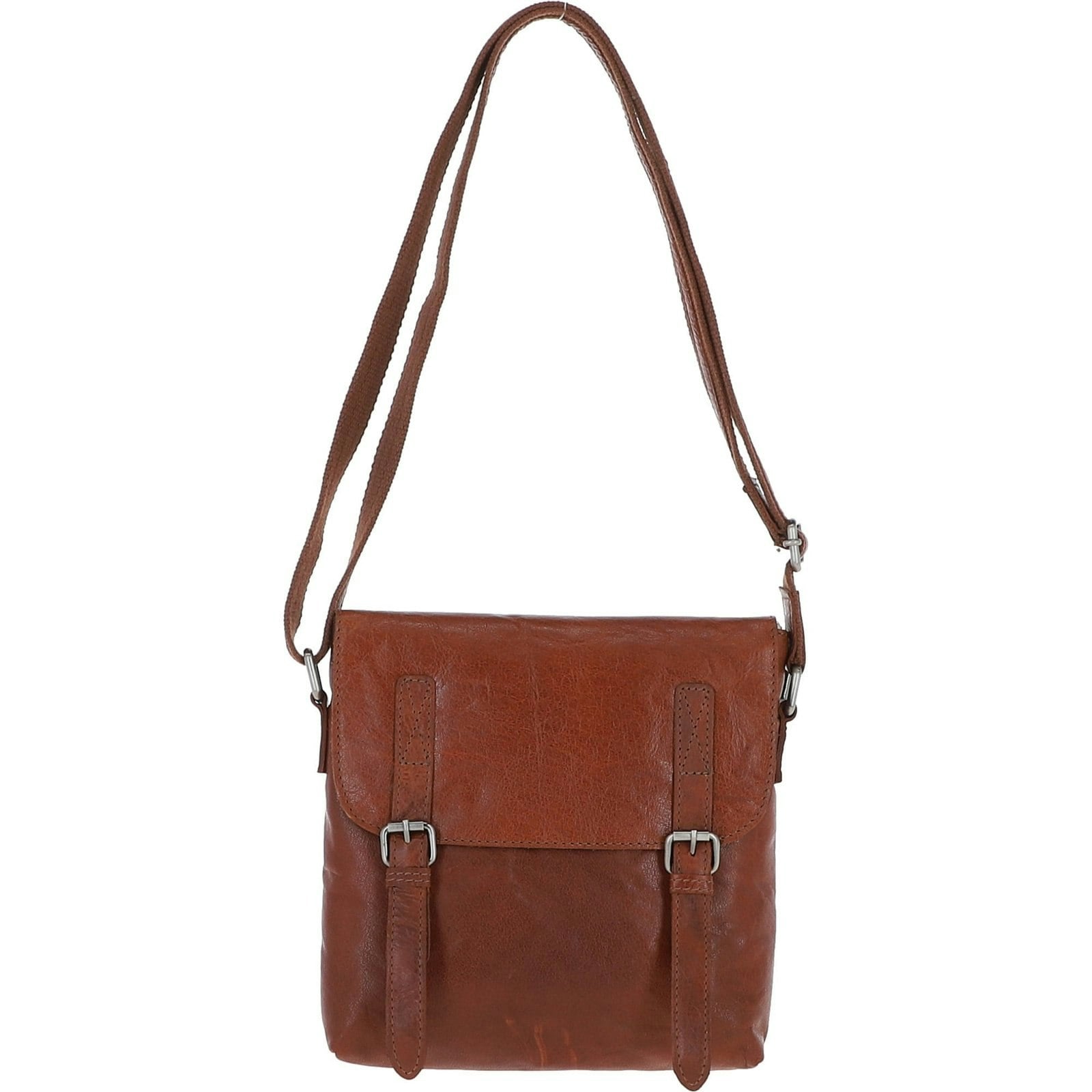 Ashwood Grain Genuine Premium Leather Vintage Shoulder Bag With Padded Compartment For 8 Inch Tablet & Multiple Organiser Compartments, F-84 - One Size - Tan - Leather
