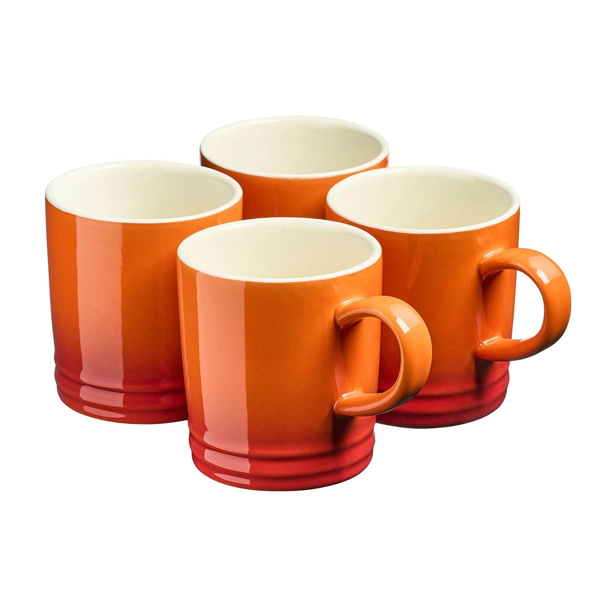 Cooks Professional 4 Piece Mug Set 240Ml - Orange, Orange - Image 4