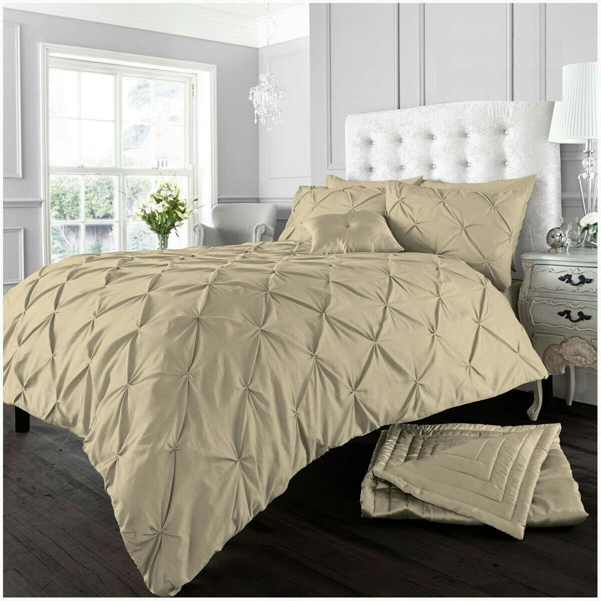 Rackhams Alford Duvet Cover And Pillowcase Set - Latte - Double (200Cm X 200Cm)