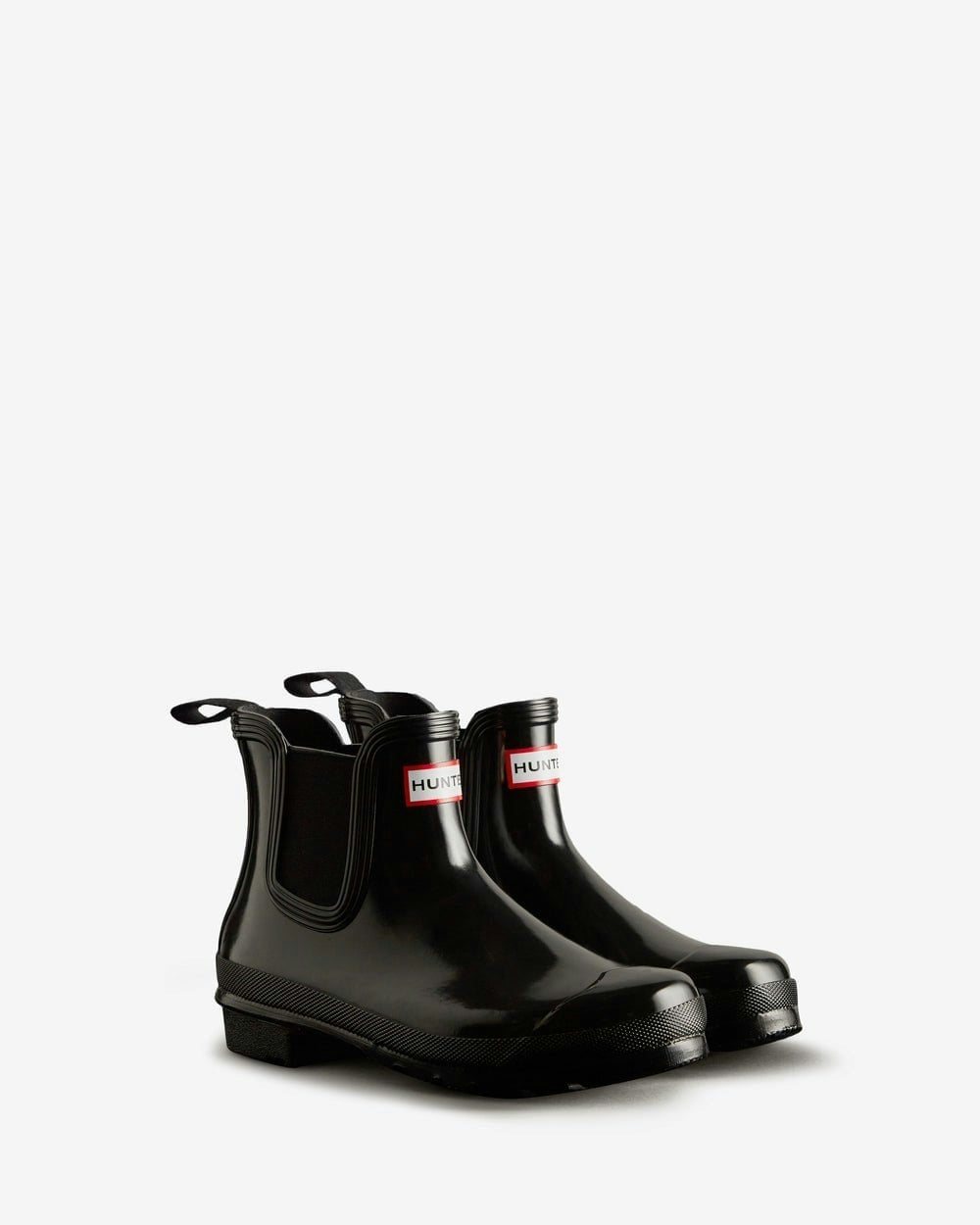 Hunter Women's Black Original Chelsea Gloss Boots - Uk7 Eu40/41 Us9