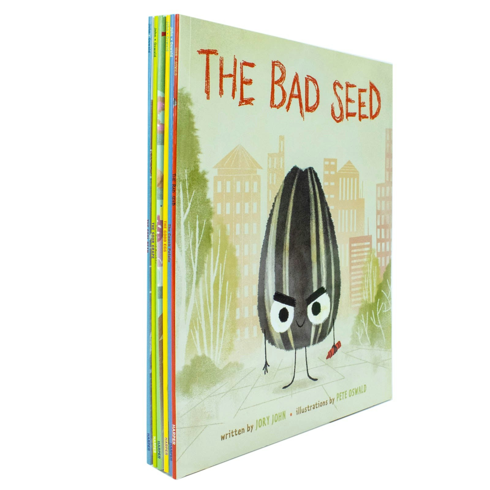 Harper Orange The Food Group Series 6 Book Set By Jory John The Bad Seed, The Good Egg, The Cool Bean & More
