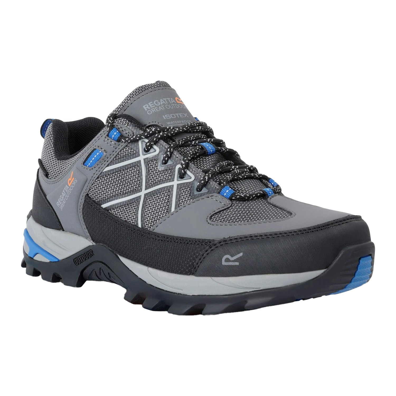 Regatta Men's Dark/Blue Samaris Iii Low Walking Shoes - Steel/Oxford - Steel/Oxford - Size 11 Uk