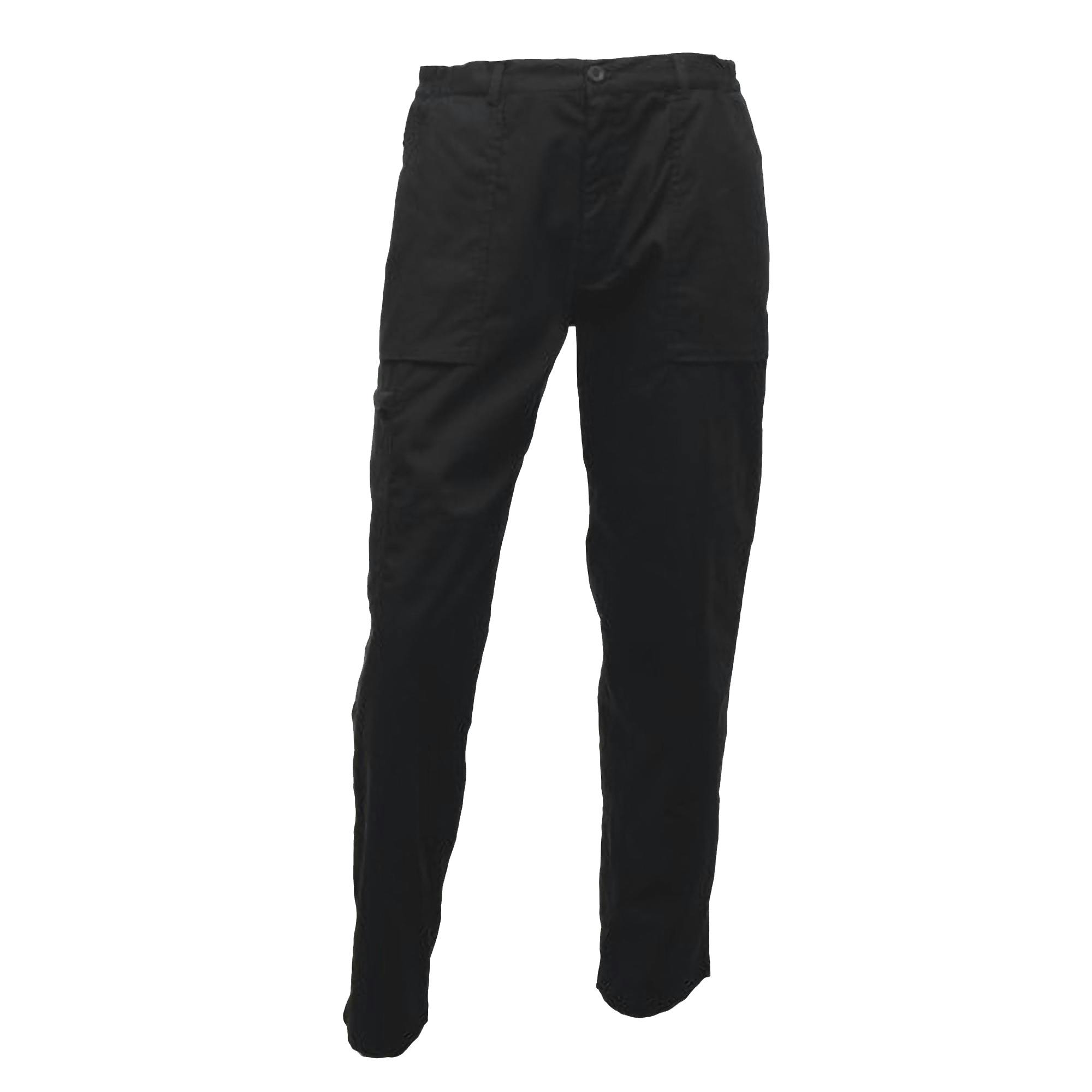 Regatta Men's Black New Action Pants - 42W X Short - 65% Polyester/35% Cotton