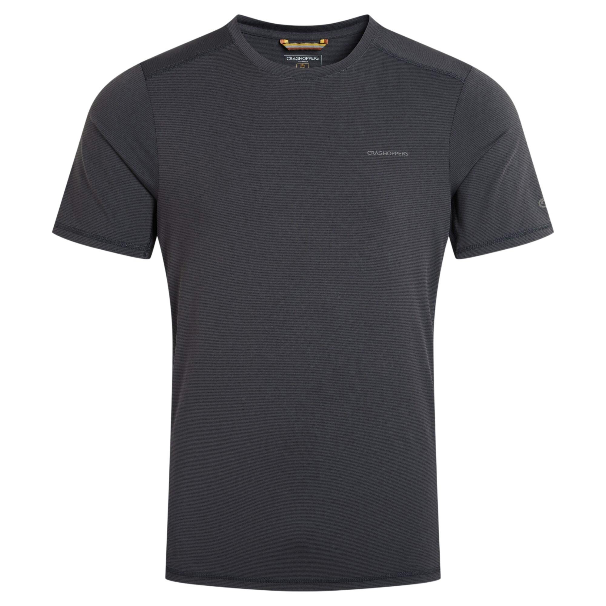Craghoppers Men's Black Charon Ii Reflective Logo T-Shirt - Xs - 92% Recycled Polyester/8% Elastane