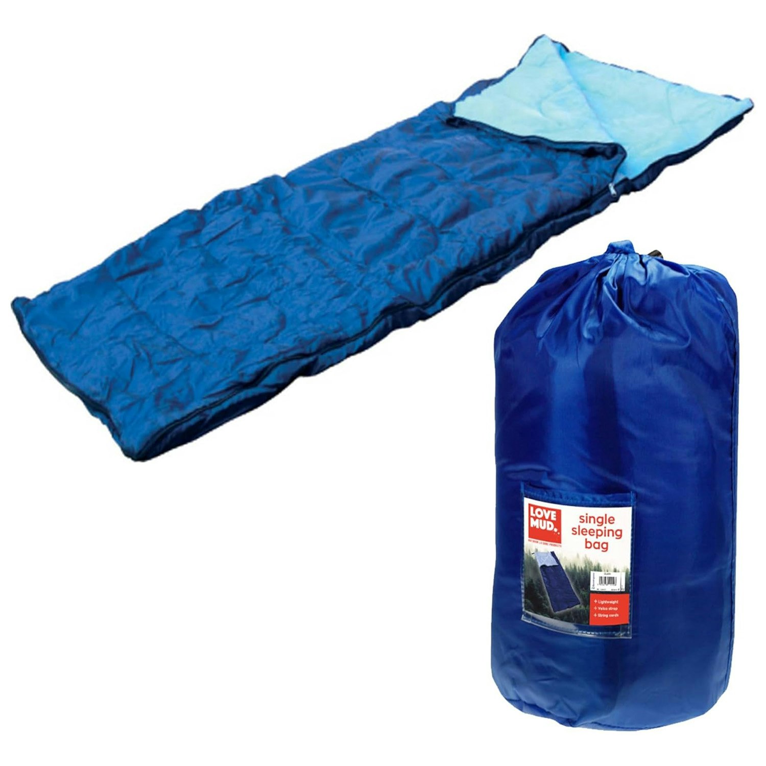 Storm Trading Group Outdoor Sleeping Bag With Carry Bag Ideal For Camping - Single Sleeping Bag