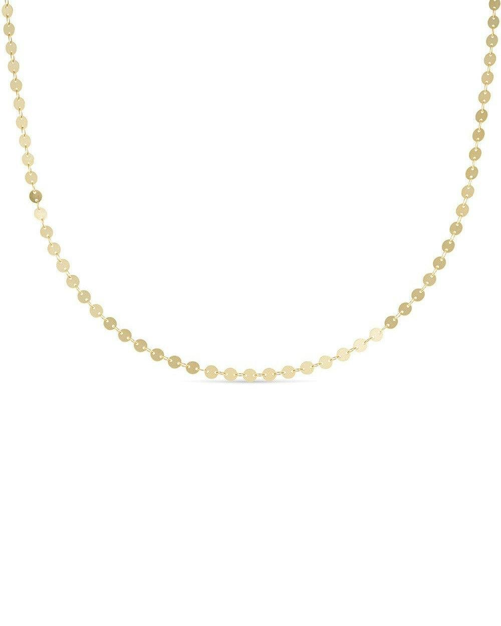 Elk & Bloom Gold Dainty 14K Disc Choker - No Thank You - Standard Length