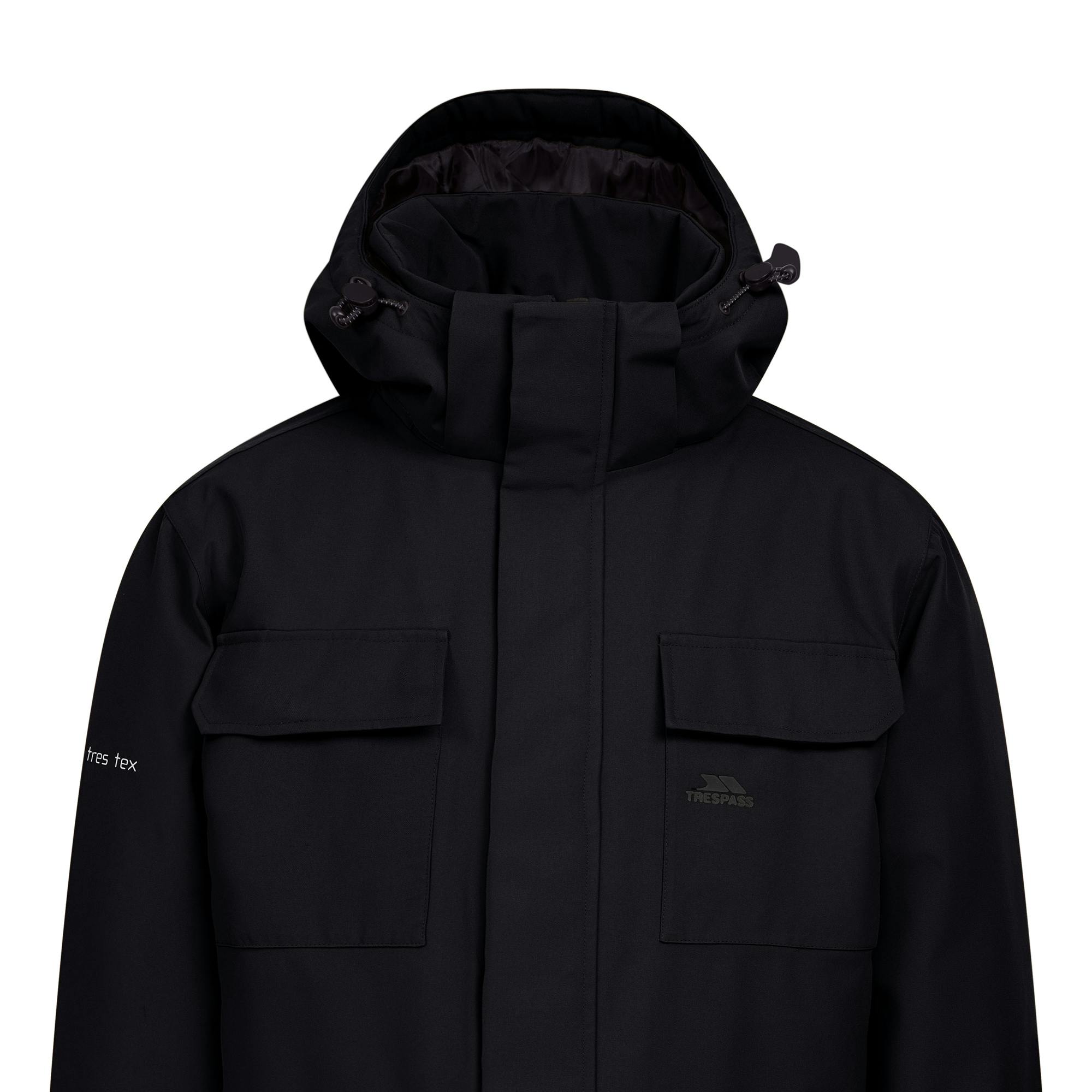 Trespass Men's Black Skerry Waterproof Jacket - L - 100% Polyester