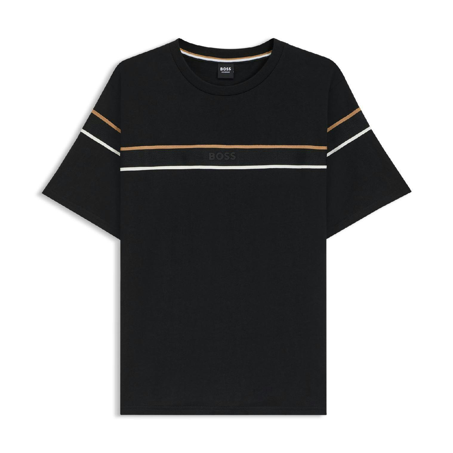 Hugo Boss Unisex Black Adult Iconic T-Shirt - L - 100% Cotton