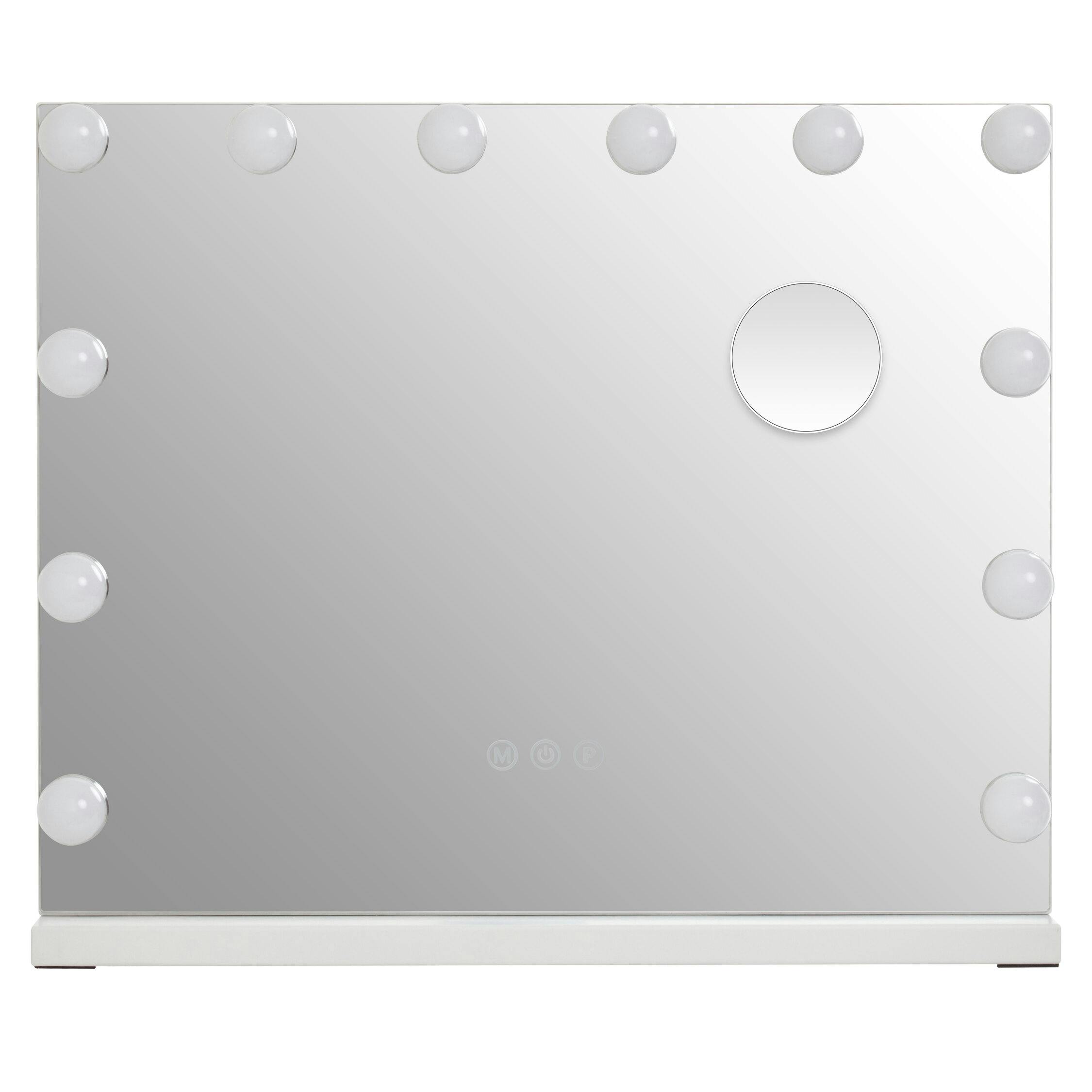 Orsina Cassini Illuminated Free Standing Vanity Mirror in Clear - Image 2