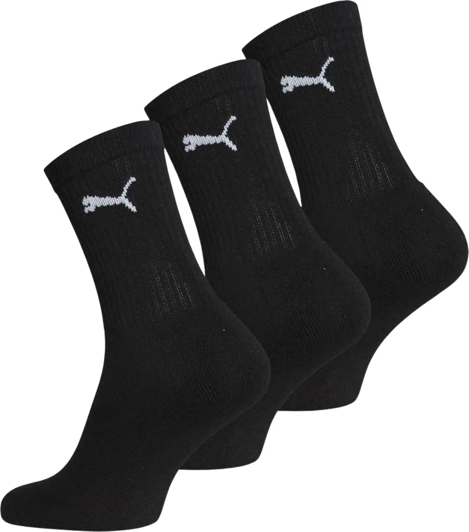 Puma Boys Black 3-Pack ' Sports Socks, - Eur 35-38