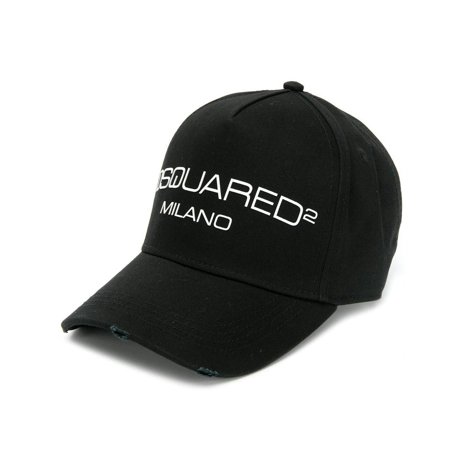 Dsquared Black Milano Cap In - One Size