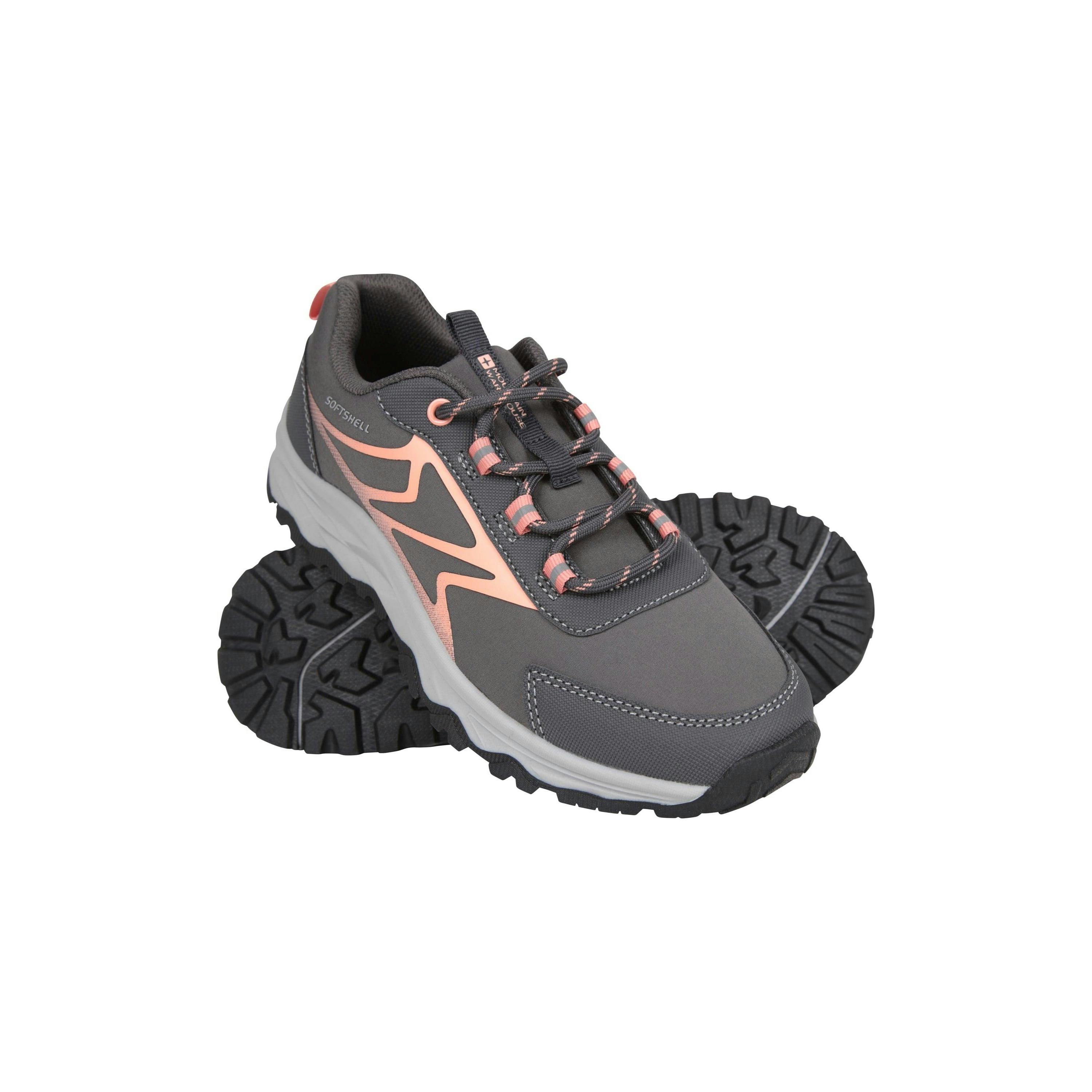 Mountain Warehouse Pink Childrens/Kids Softshell Walking Shoes - 13 Uk Child - 50% Textile/50% Synthetic