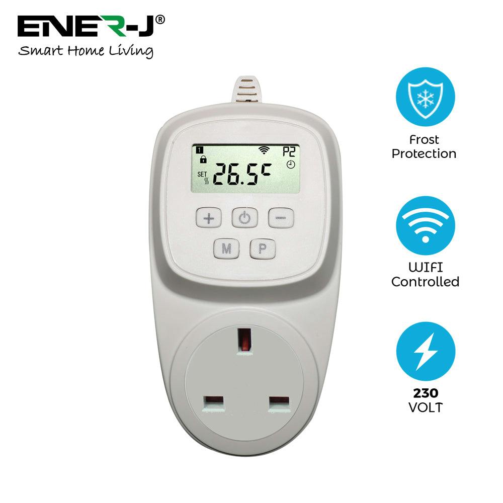 Ener-J Unisex White Smart Wifi Plug In Thermostat For Infrared Heating Panels & Heaters In | : 10000Mm X 520Mm - Image 4