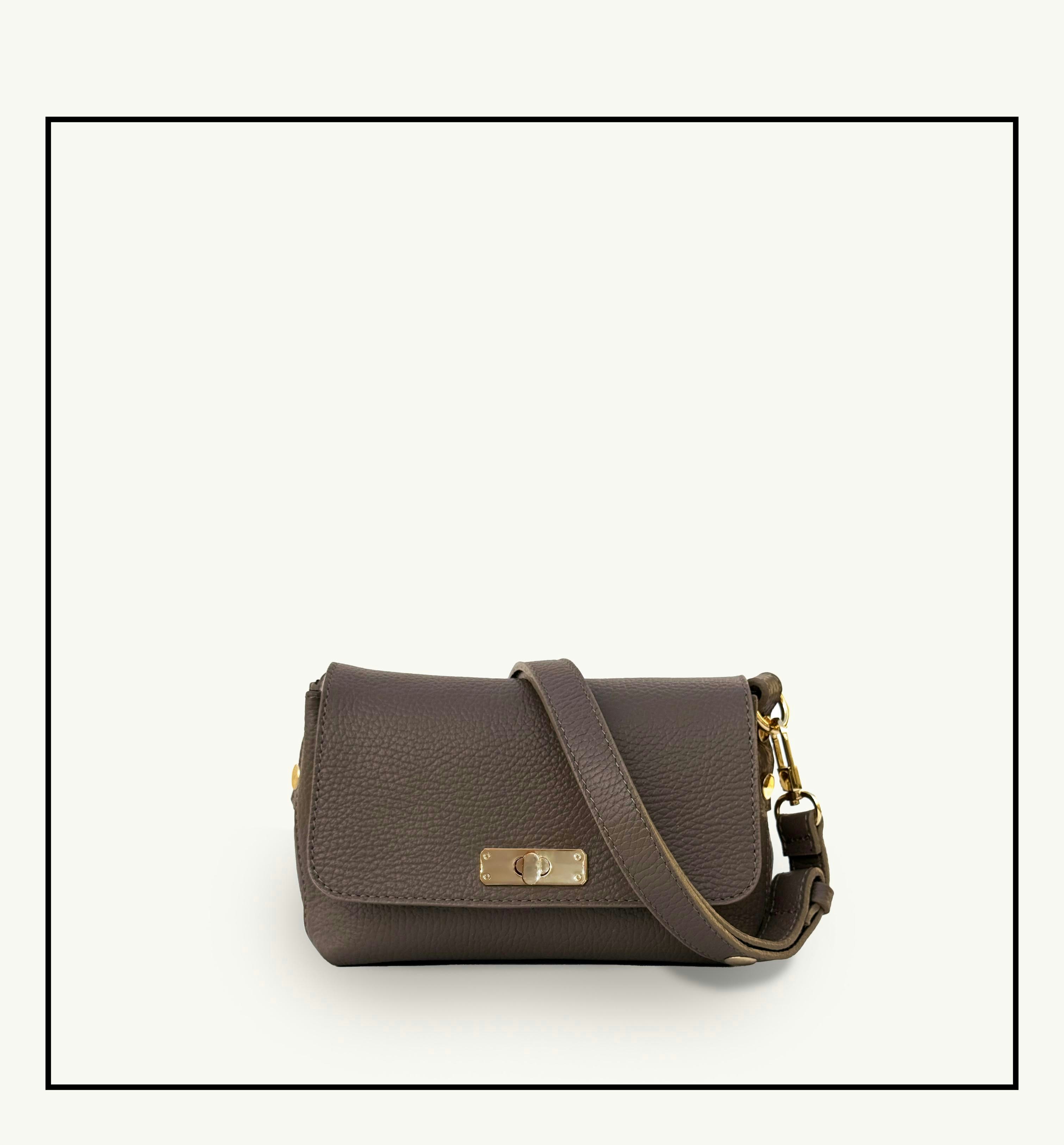 Apatchy London Gold The Maisie Mink Leather Bag - Mink