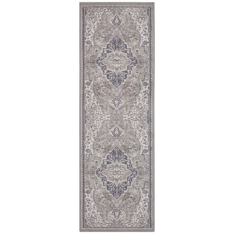 The Rugs Grey Terrain Designer Shortpile Rug - 80X200 Cm