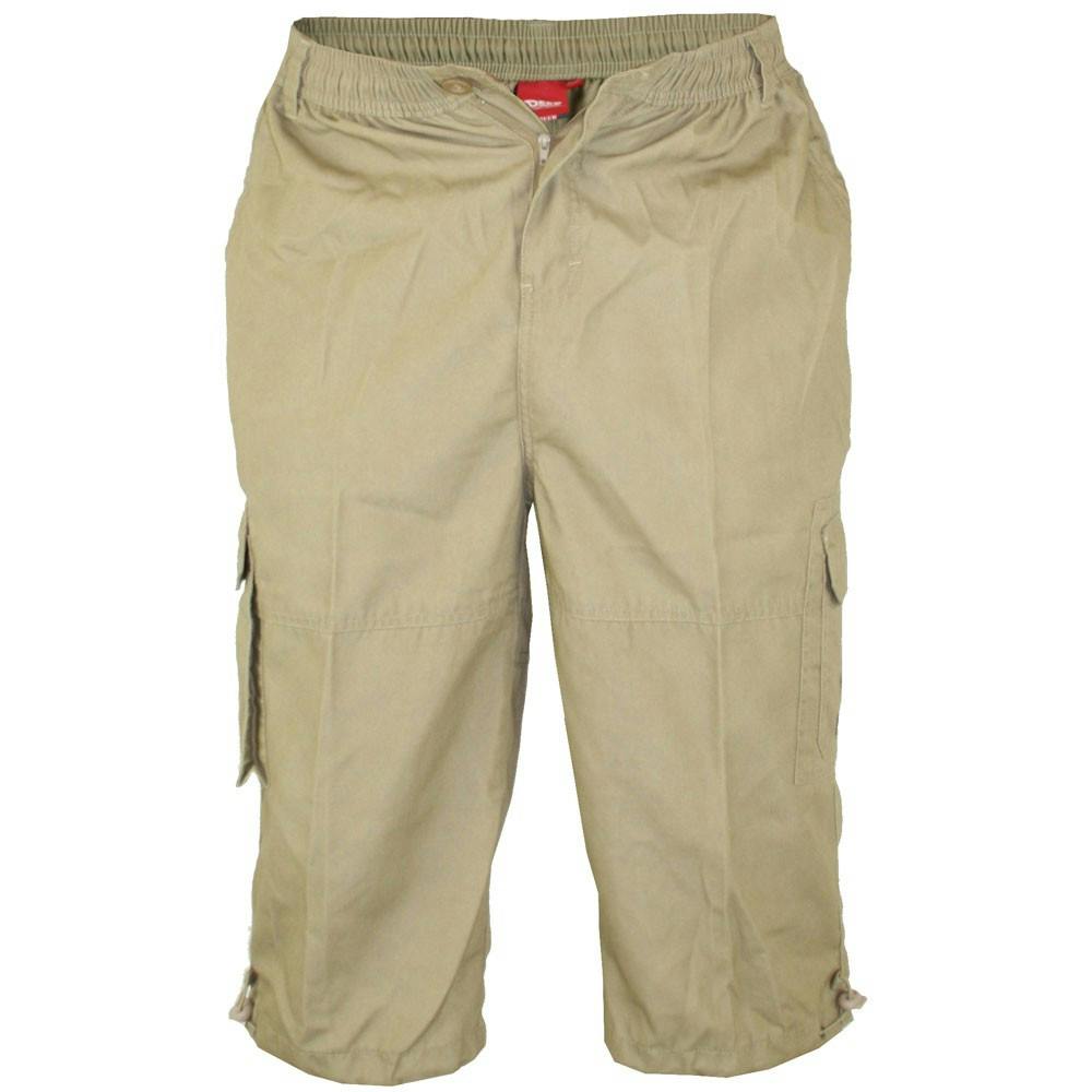 Duke Men's D555 Mason Kingsize Cargo Shorts - Sand - 7XL - Sand - 65% Polyester/35% Cotton