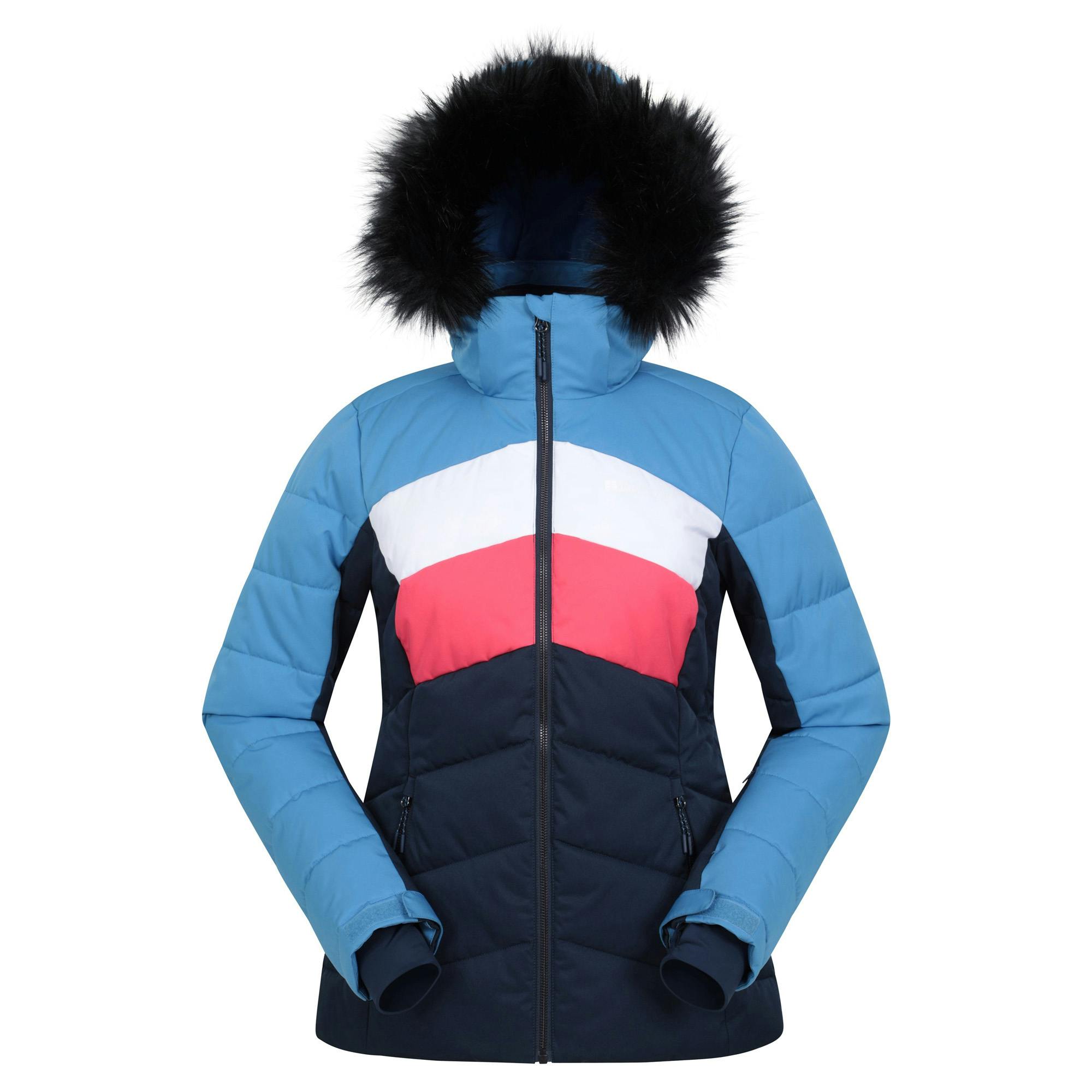 Mountain Warehouse Women's Blue Cascade Padded Ski Jacket - 18 Uk - 100% Polyester