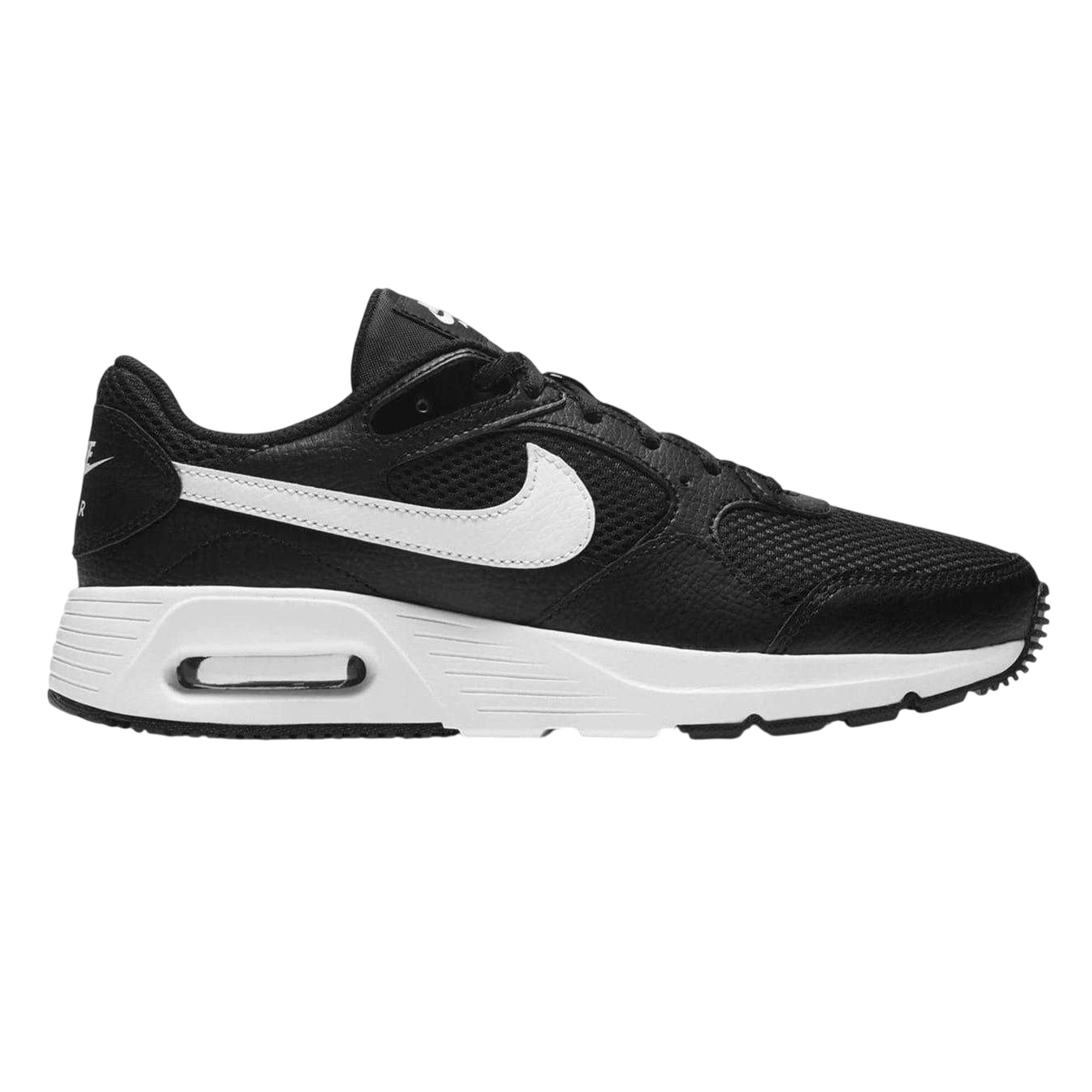 Nike Women's Black/White Air Max Sc Leather Trainers - 8 Uk - 100% Mixed