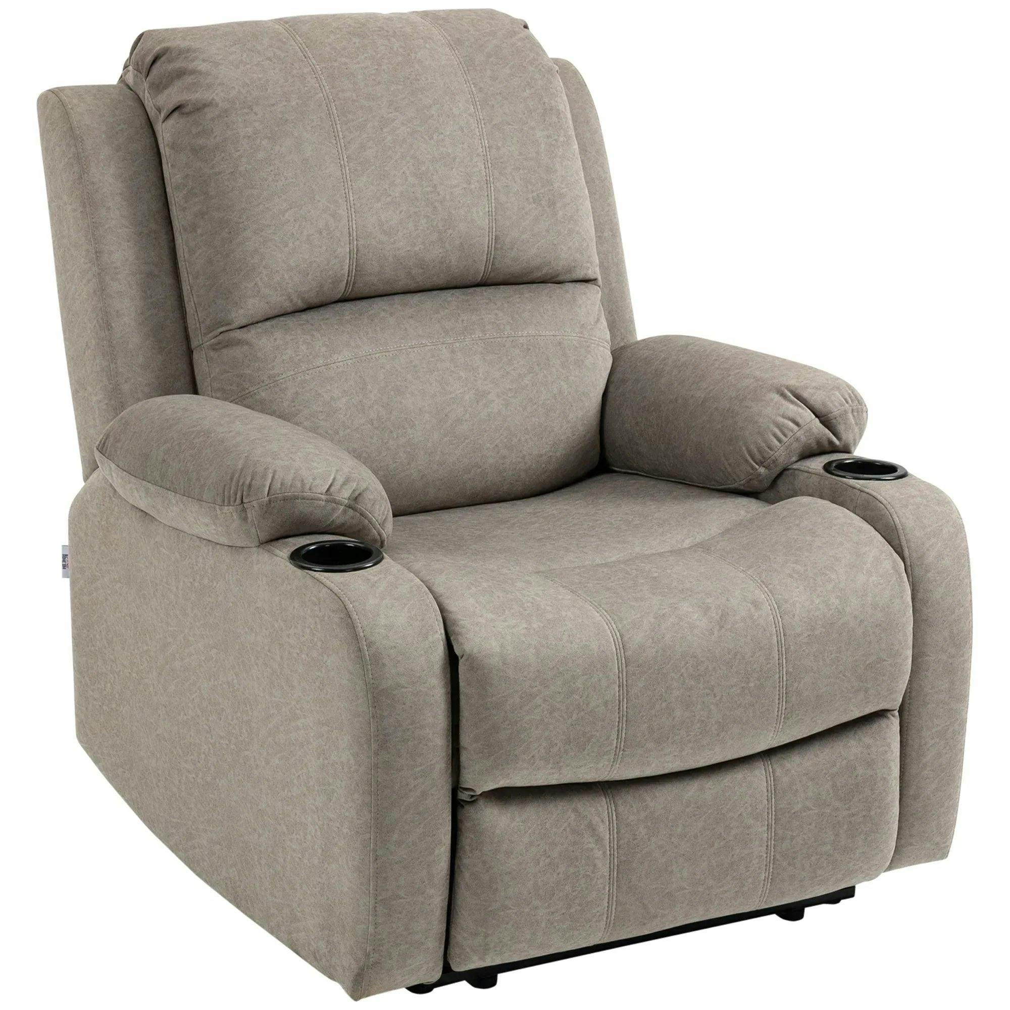 Homcom Recliner Armchair For Living Room, Recliner Chair With Cup Holder - Image 7