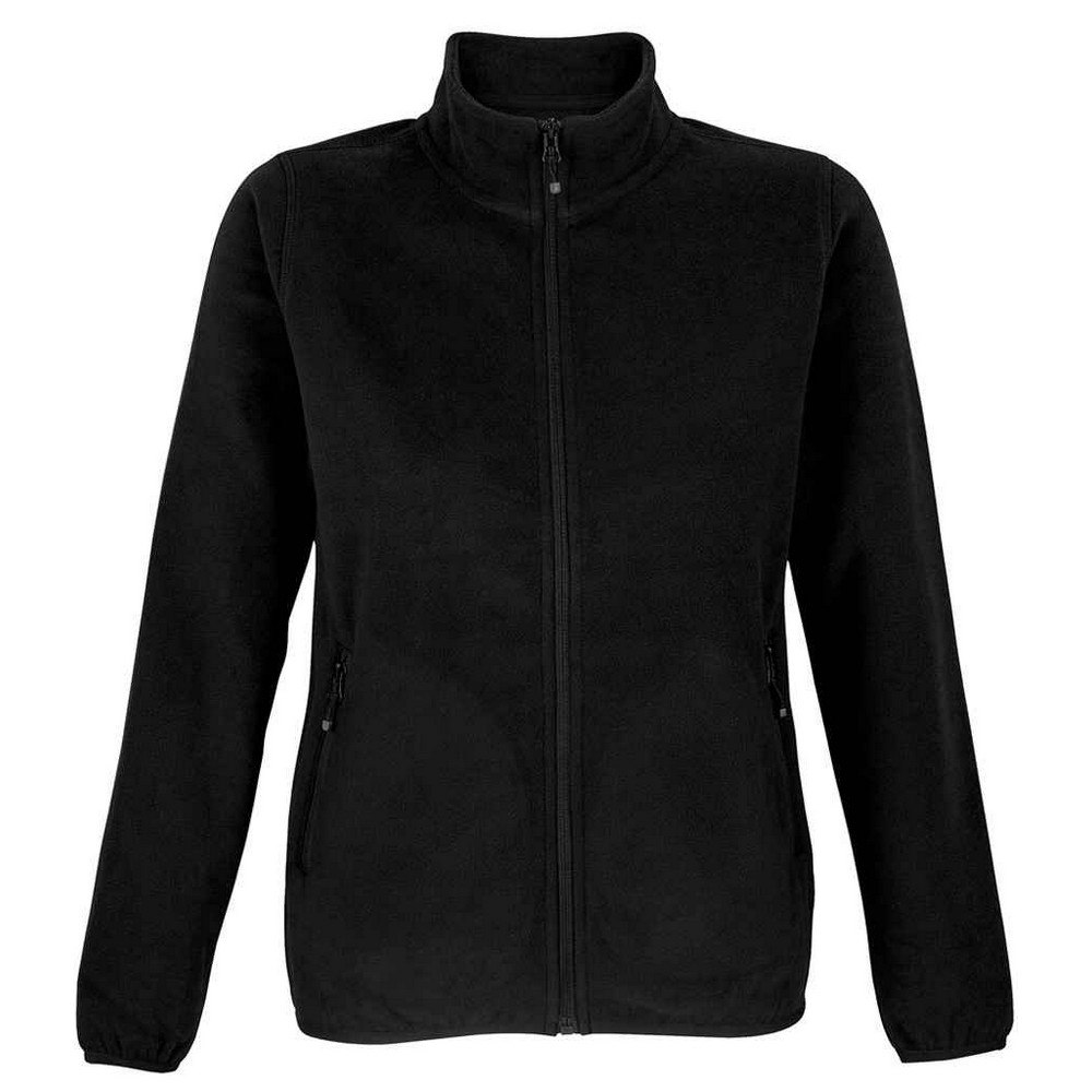 Sol's Women's Black Factor Microfleece Fleece Jacket In | Size: Xl - Image 2