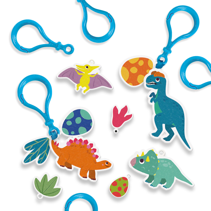 Ses Creative Blue Shrink Film - Dinosaur Keychains
