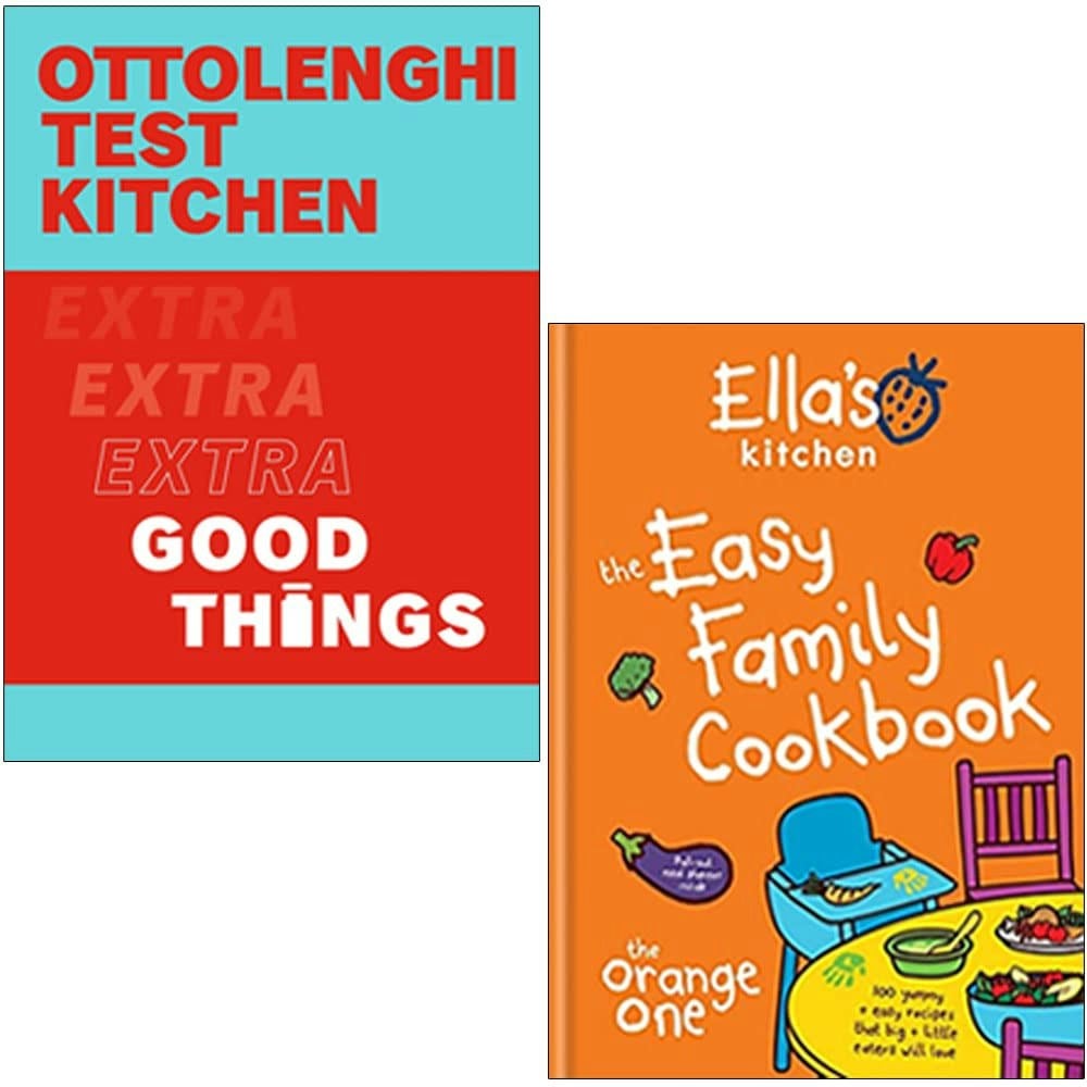 Various Publishers Ottolenghi Test Kitchen Extra Good Things [Flexibound], Ella's Kitchen The Easy Family Cookbook [Hardcover] 2 Books Collection Set