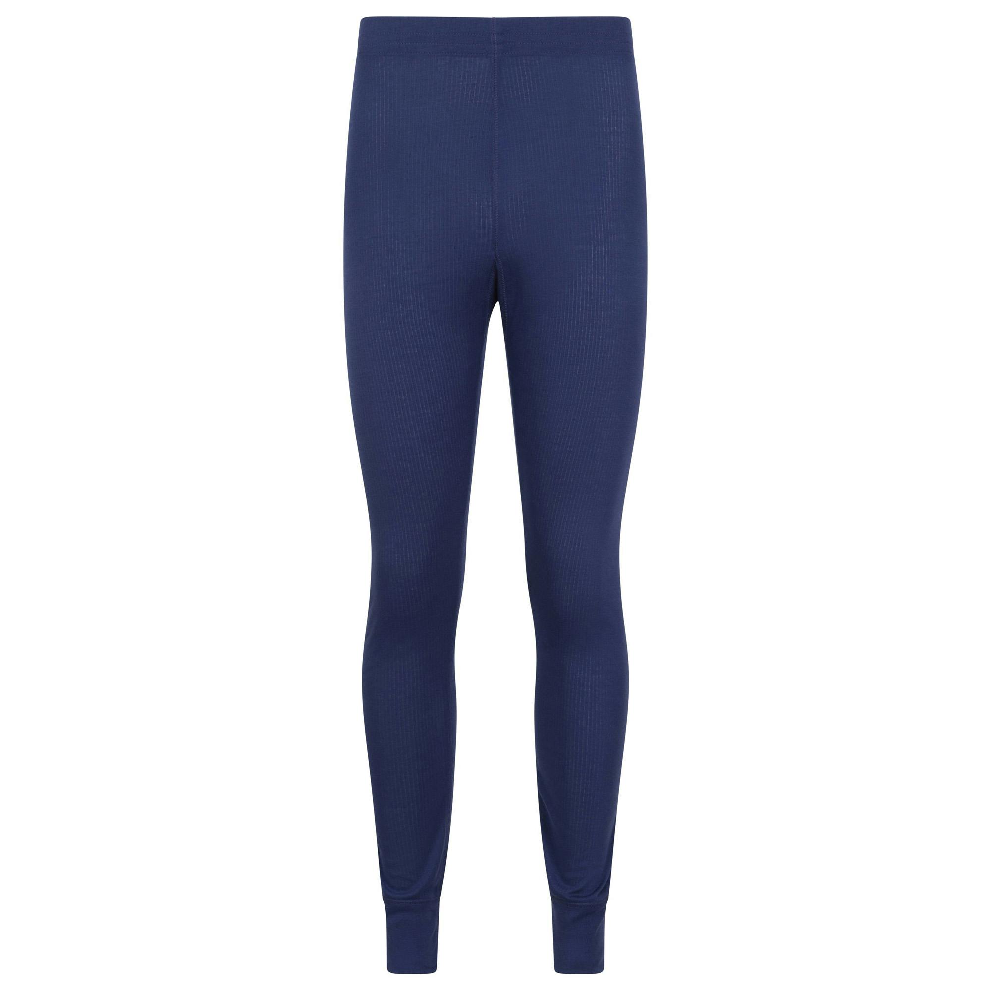 Mountain Warehouse Men's Dark/Blue Talus Base Layer Bottoms - Xxs - 100% Polyester