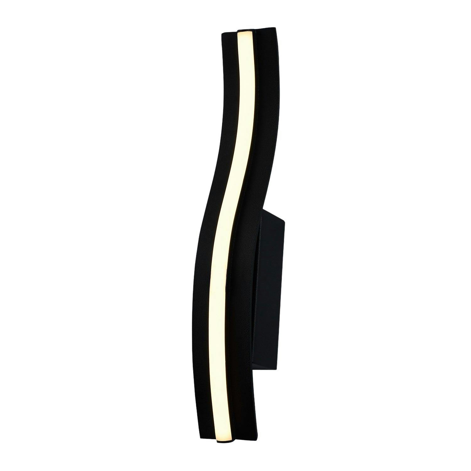 Happy Homewares Light/Black Led Stick Style Modern Feature Wall Fitting In Matte Sand