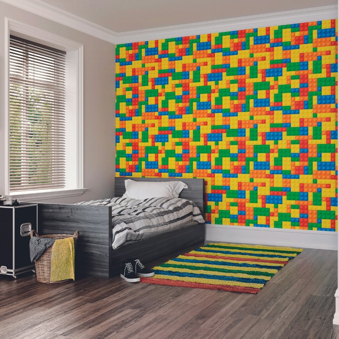 Origin Murals Toy Bricks Wall Mural - Medium - W300cm X H240cm