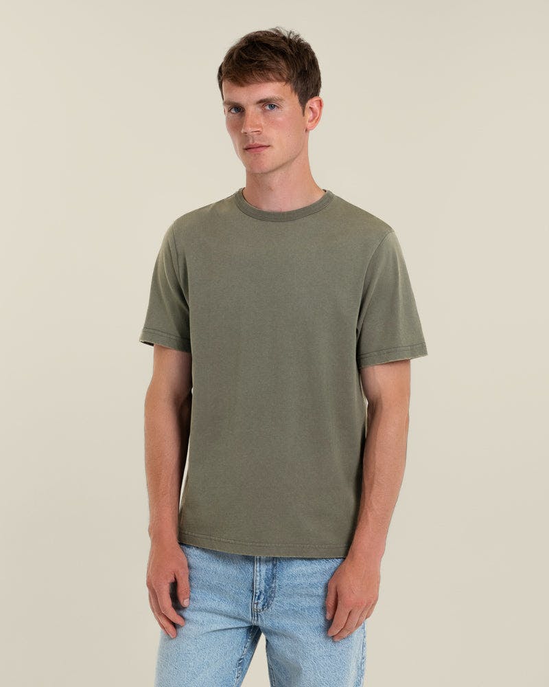 Larsson & Co Axel - Vintage Wash T-Shirt - M - Sage