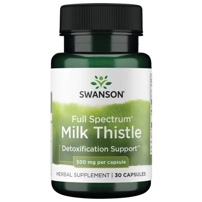 Swanson Full Spectrum Milk Thistle 500Mg Capsules 30 Capsules - Image 4