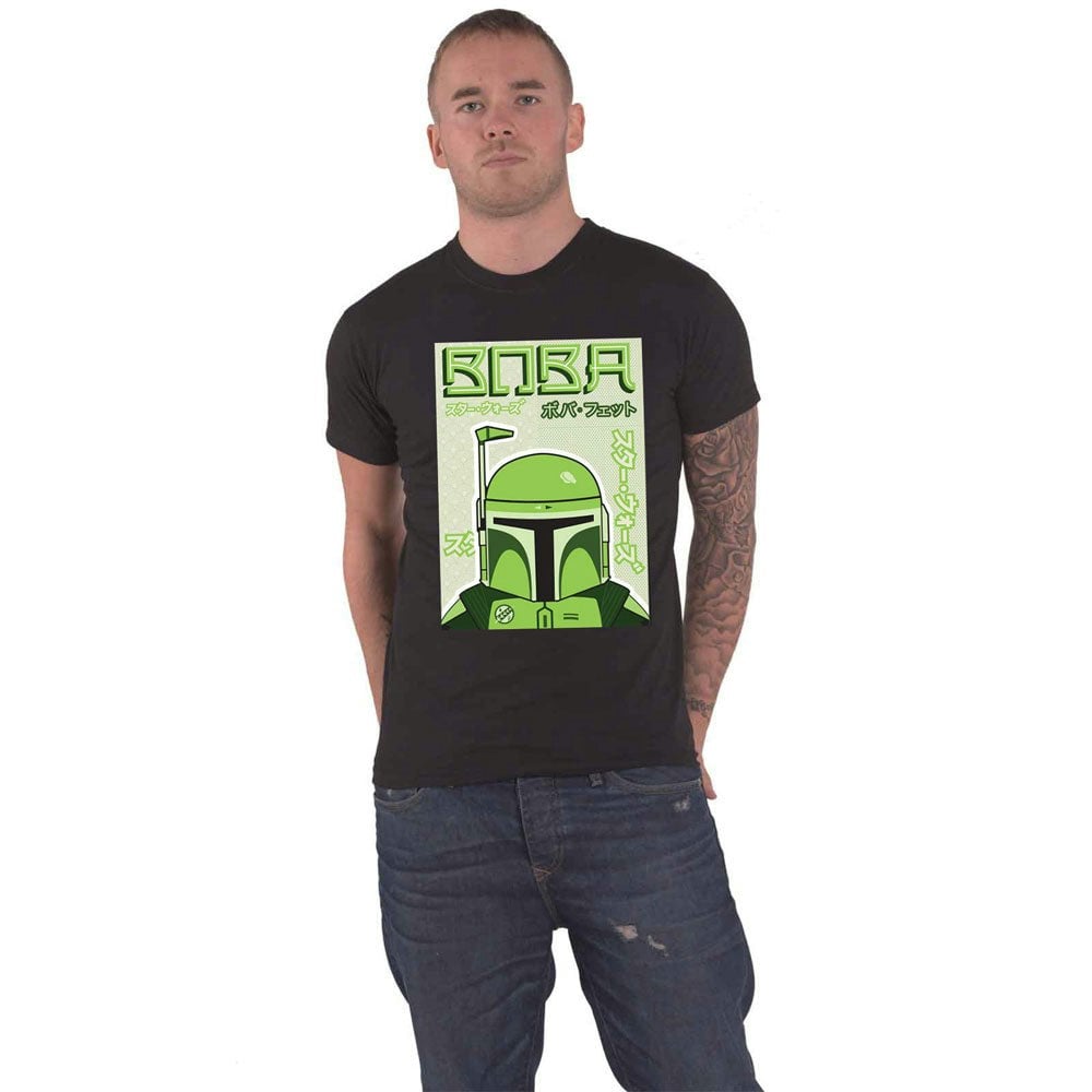 Paradiso Clothing Unisex Black Star Wars Boba Japanese Logo T Shirt - Xxl