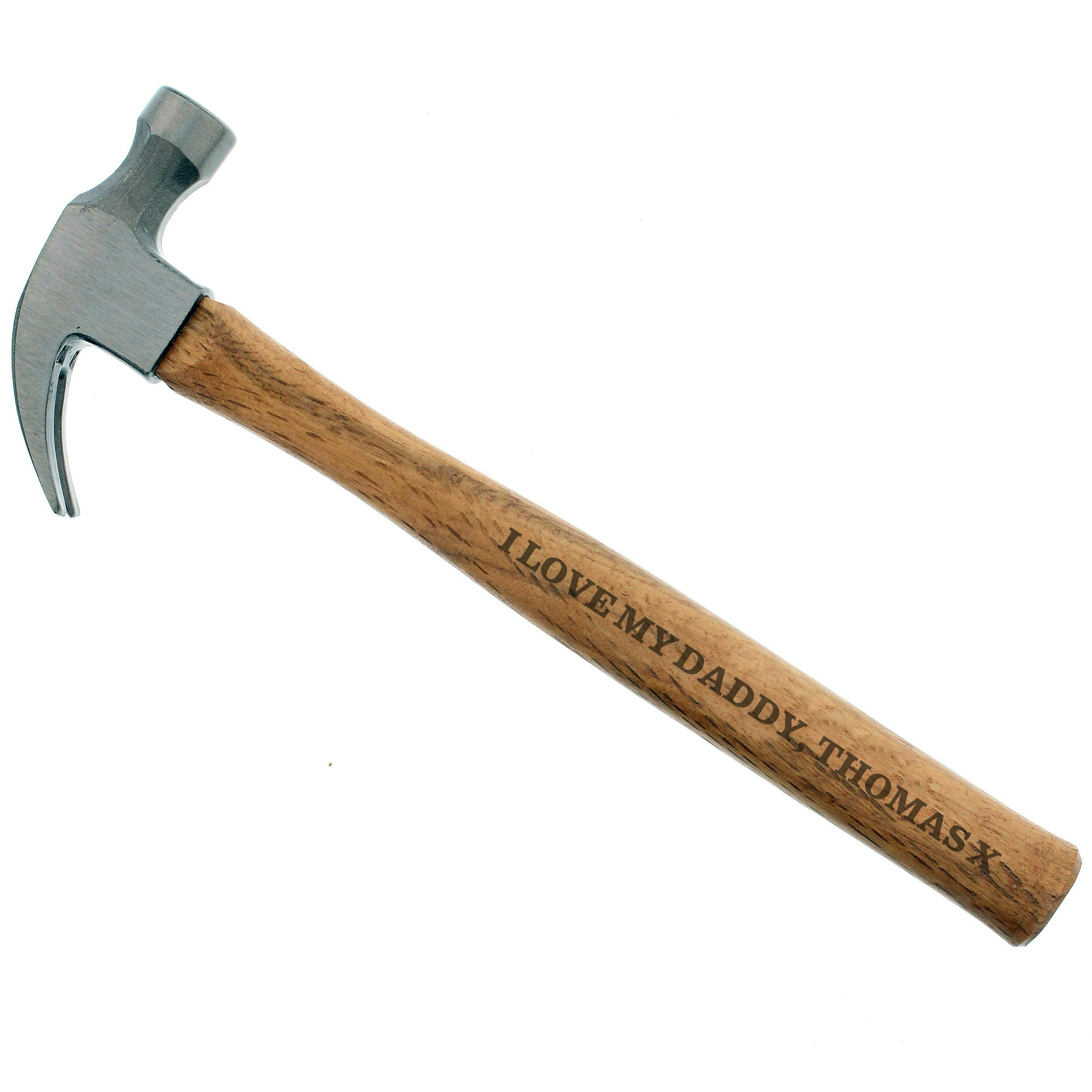 Rackhams Grain Personalised Bold Text Hammer