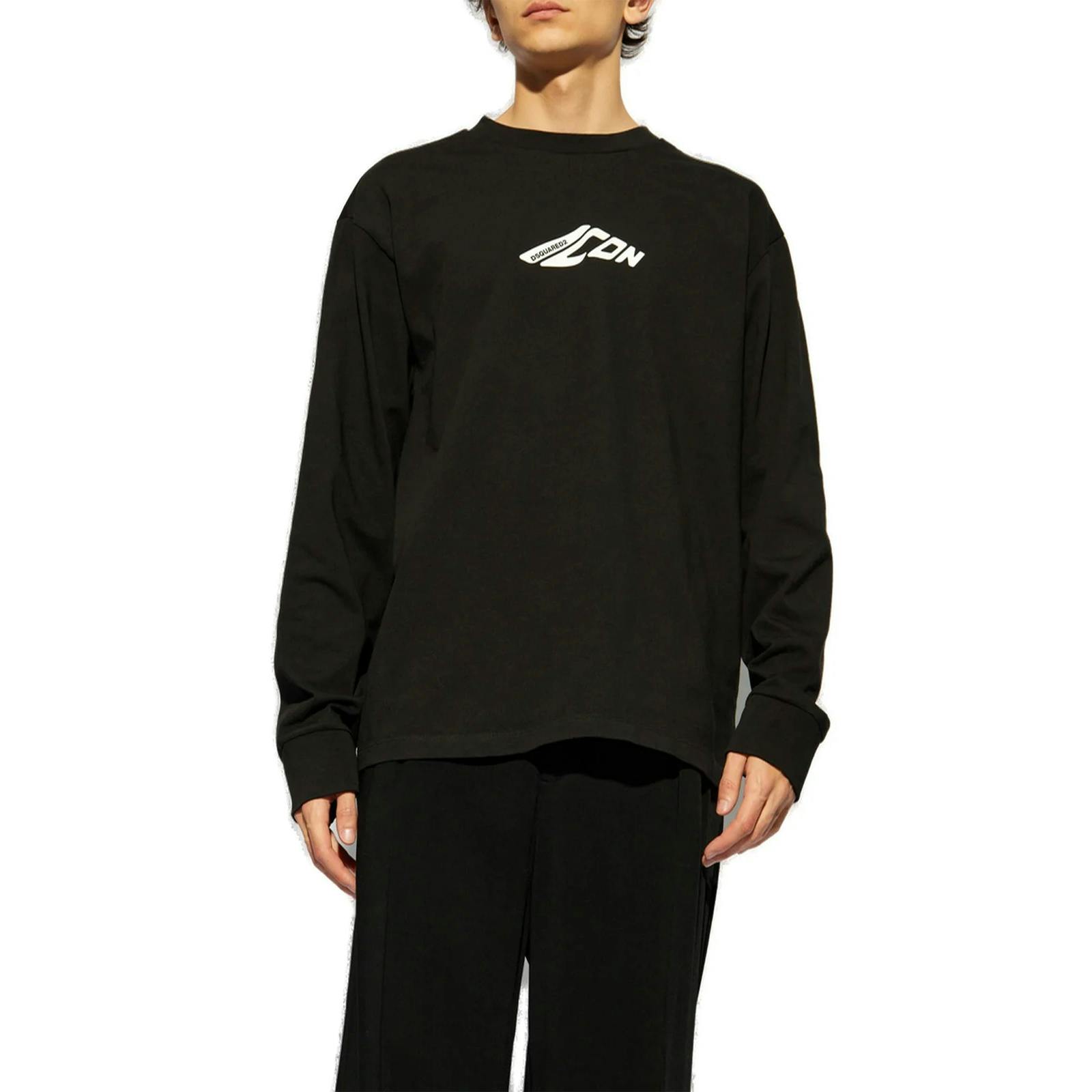 Dsquared Black New Generation Icon Logo Sweatshirt In - L
