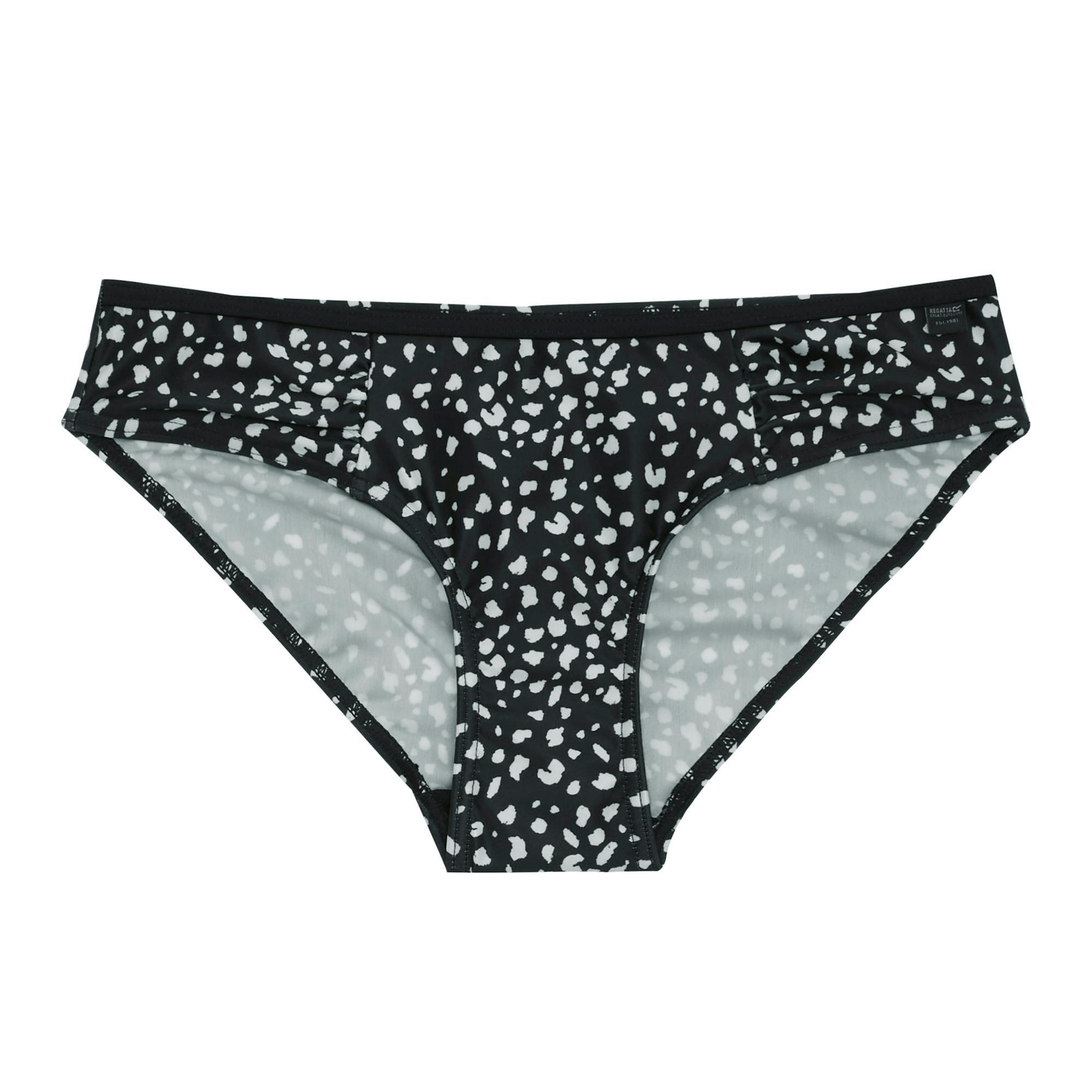 Regatta Women's Black/White / Aceana Polka Dot Bikini Bottoms - 18 Uk - 100% Mixed