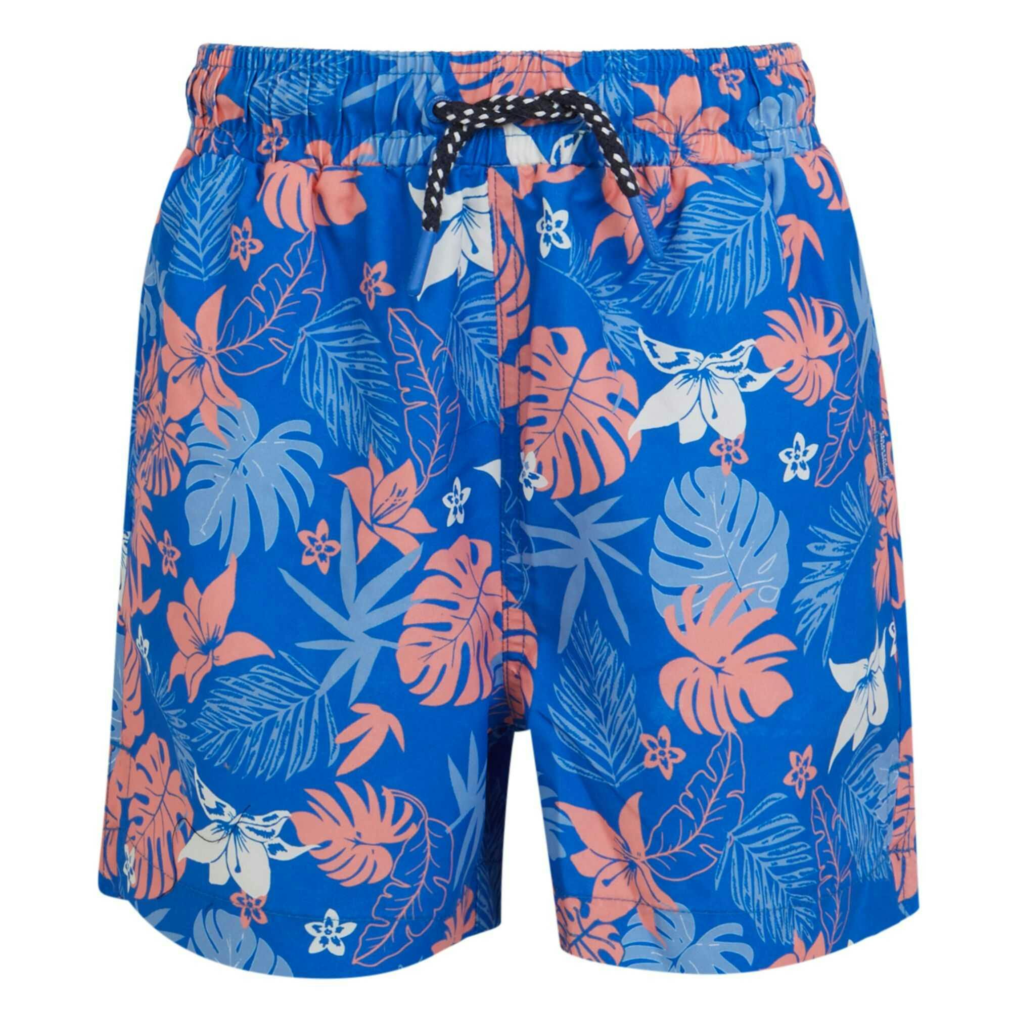 Regatta Boys Blue Skander Iii Hawaiian Swim Shorts - Oxford - 5-6 Years - Oxford