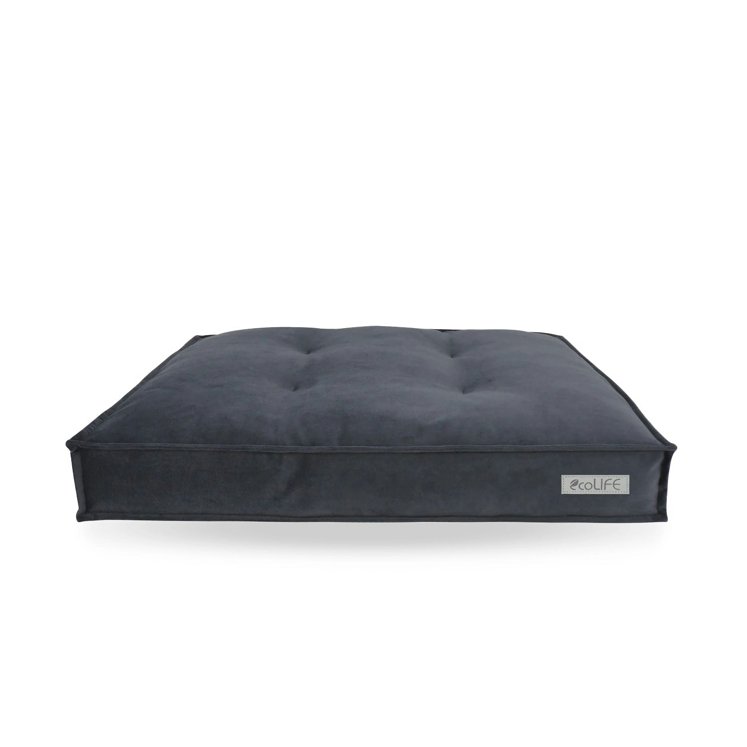 Snug And Cosy Pets Ecolife Lounger - 90Cm X 60Cm - Charcoal
