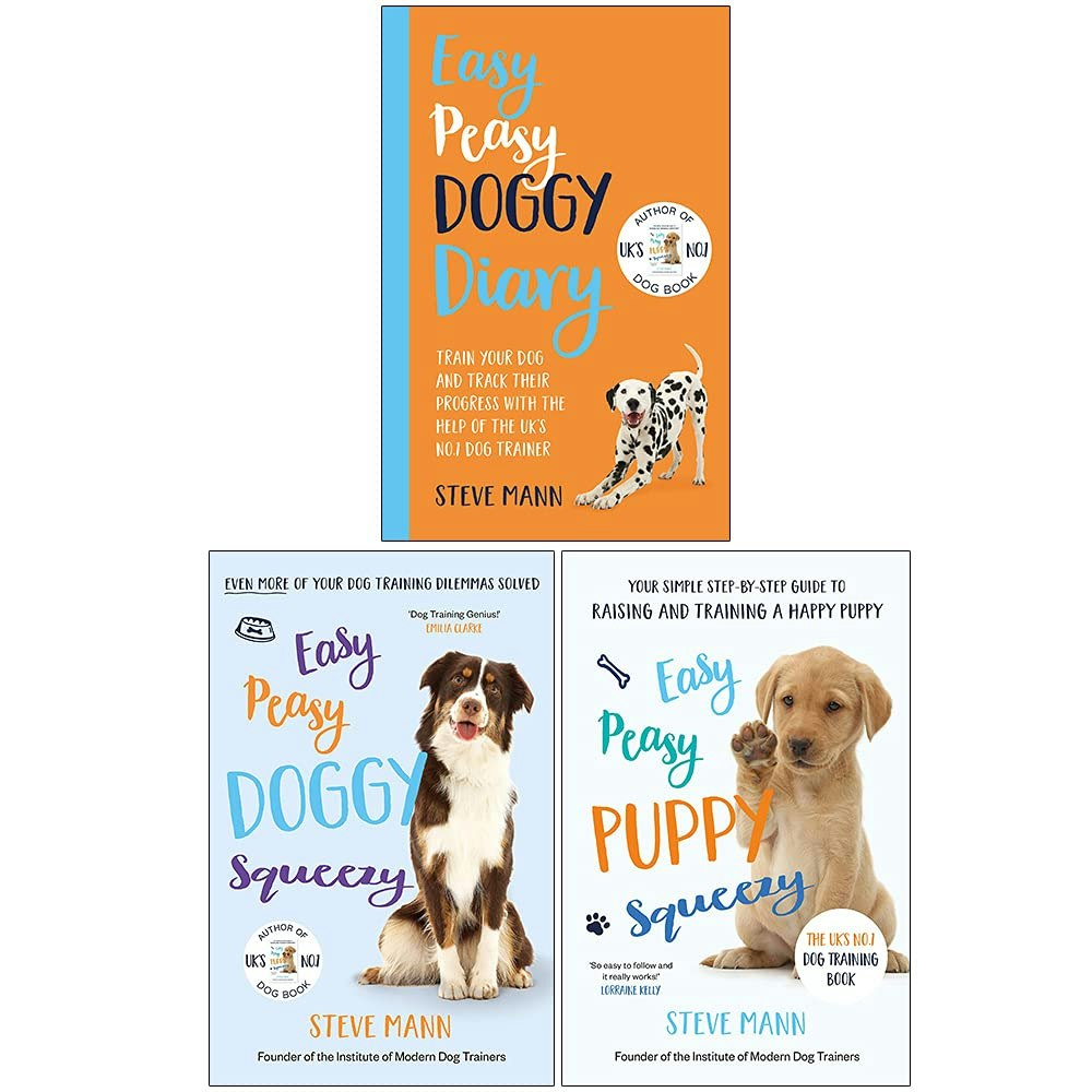 Blink Publishing Steve Mann Easy Peasy Series 3 Books Collection Set (Doggy Diary, Doggy Squeezy, Puppy Squeezy)