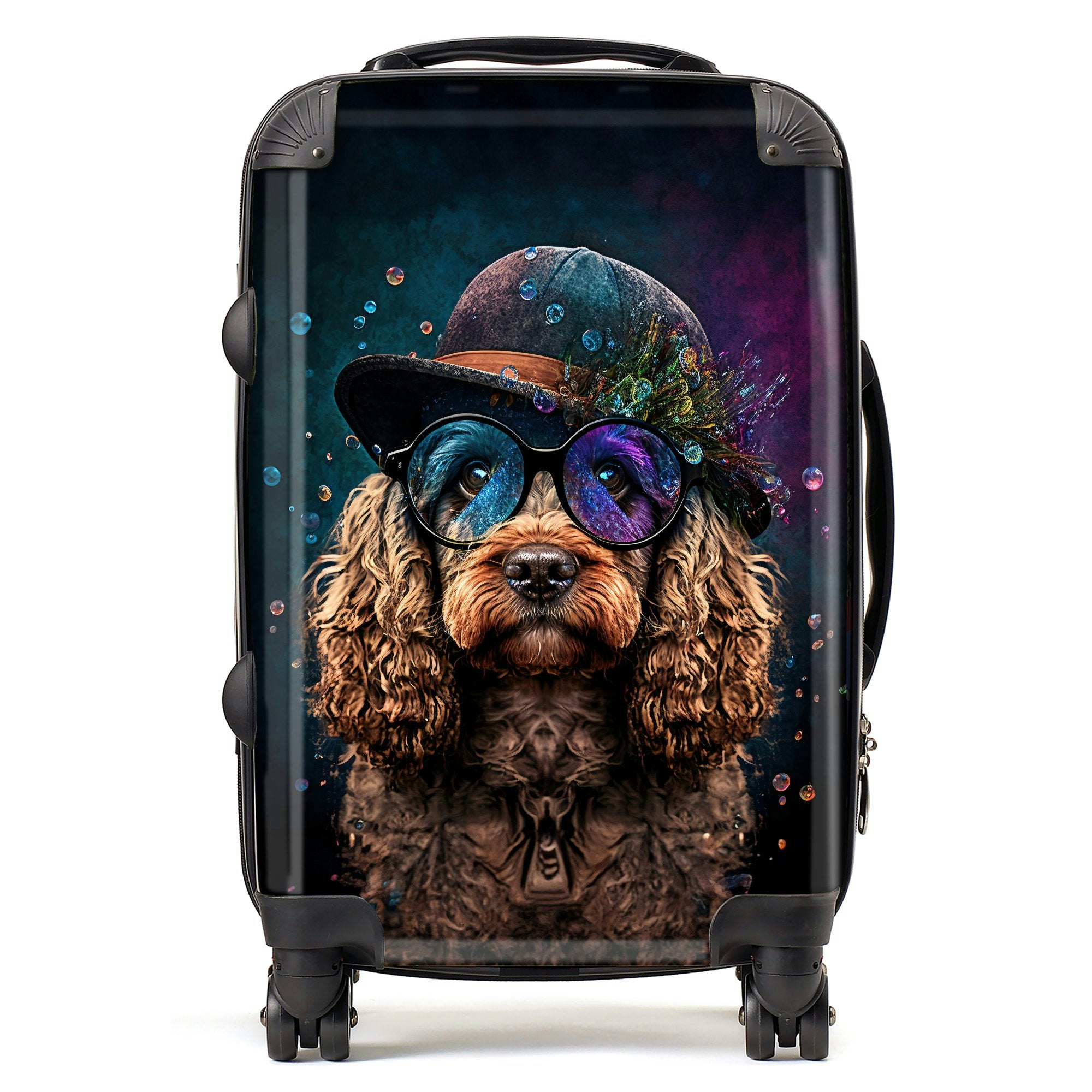 Warren Reed Cockapoo Dog Face Splashart Suitcase - Cabin
