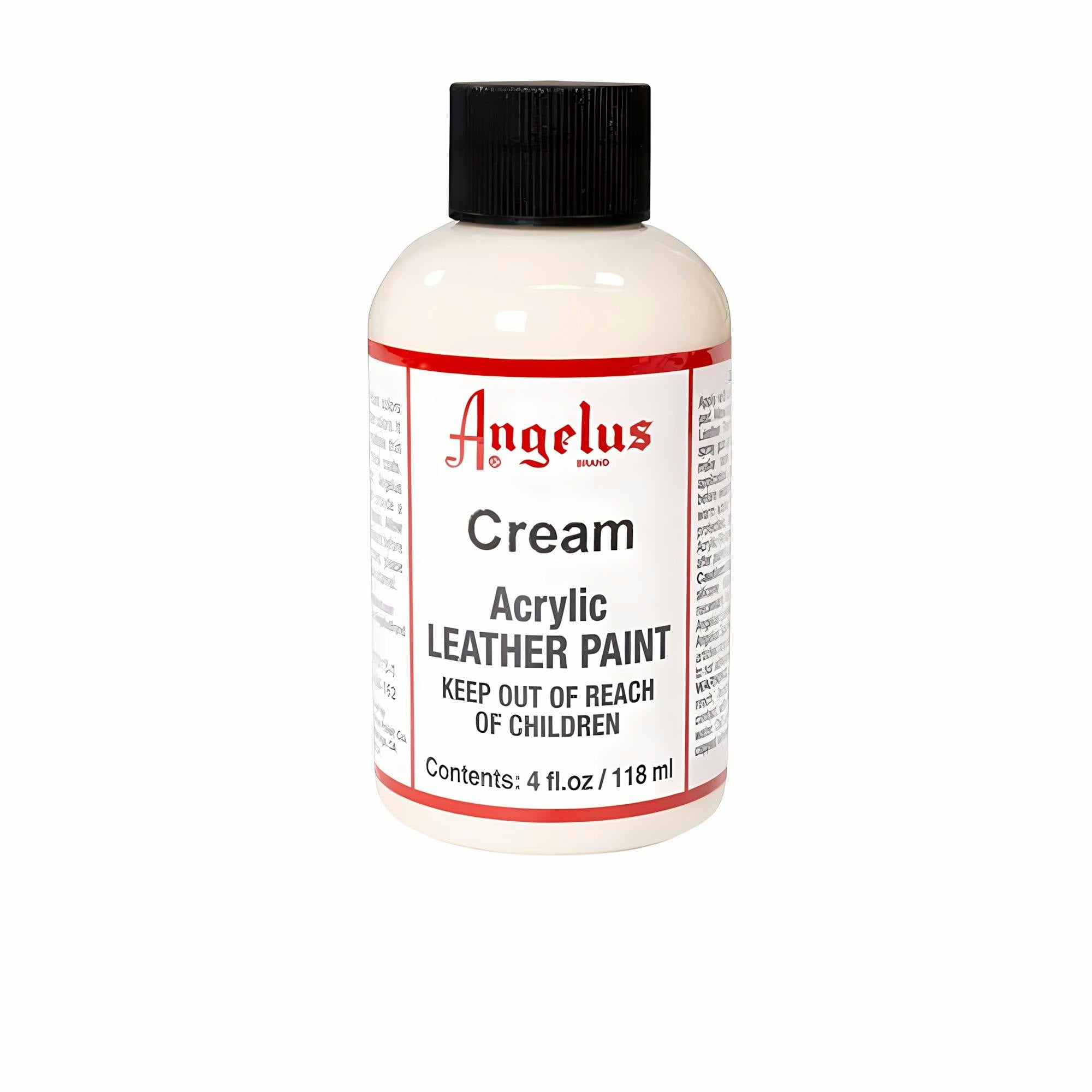 Angelus Cream Leather Paint For Sneaker Customs And Shoes 4Oz