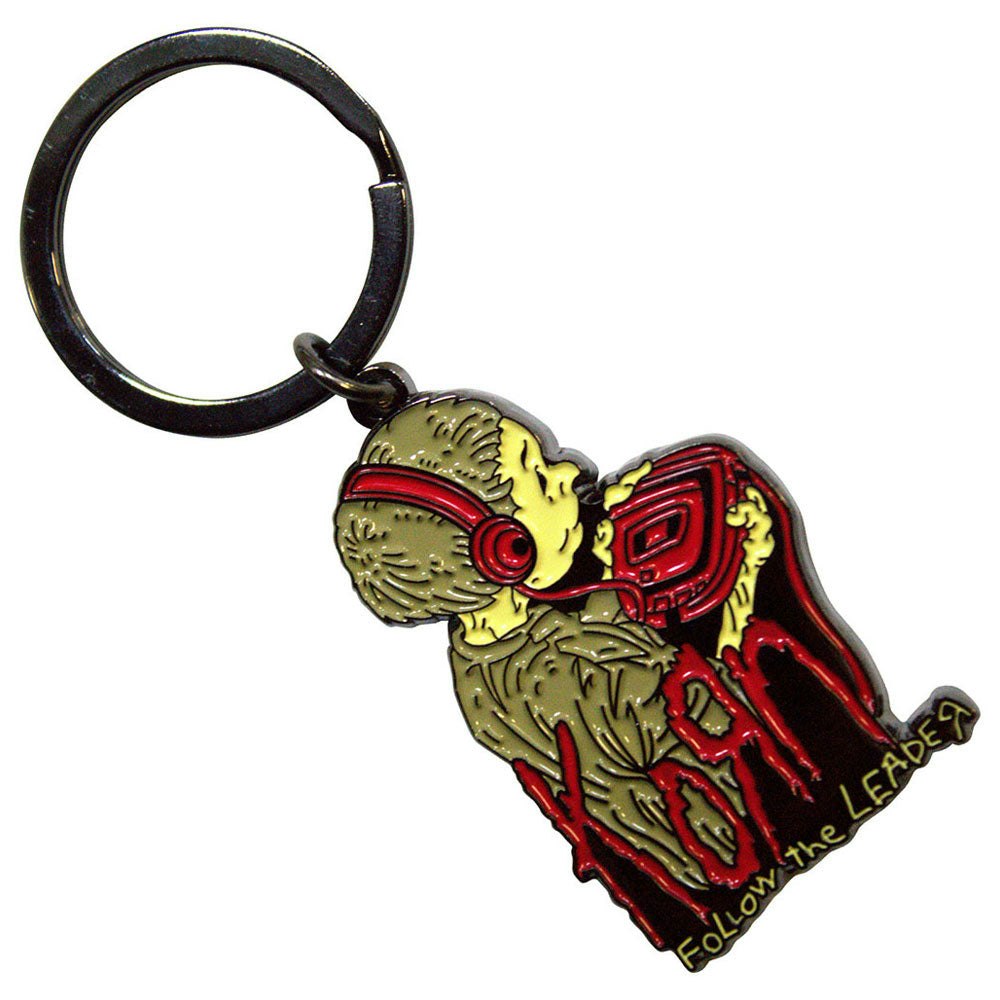 Paradiso Clothing Black/Dark Korn Follow The Leader Band Logo Keyring Keychain