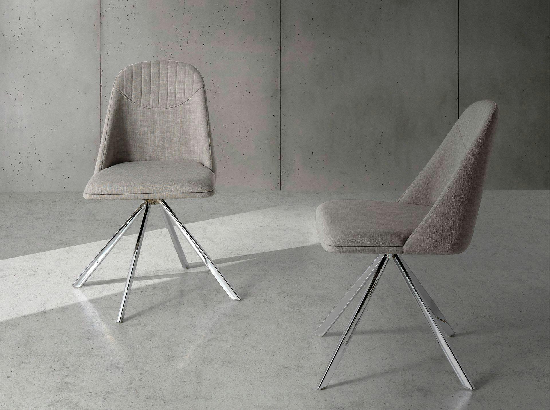 Rackhams Grey Fabric Swivel Chair 4020