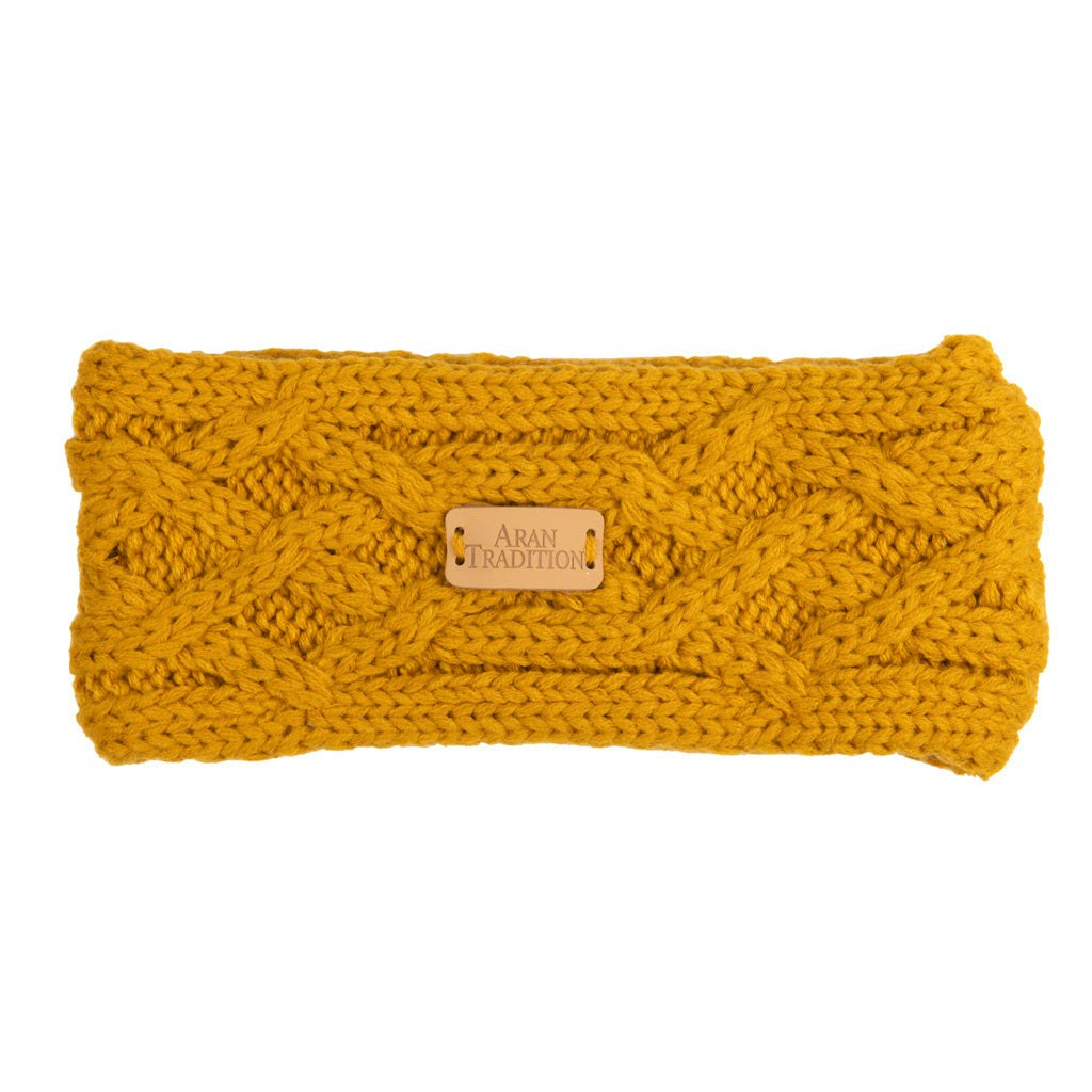 Aran Traditions Amber Aran Cable Knit Headband