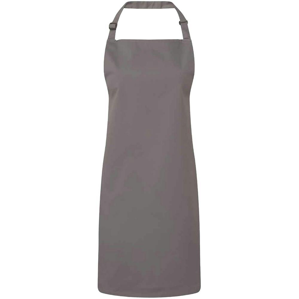 Premier Unisex Dark Grey Colours Full Apron In - Image 3