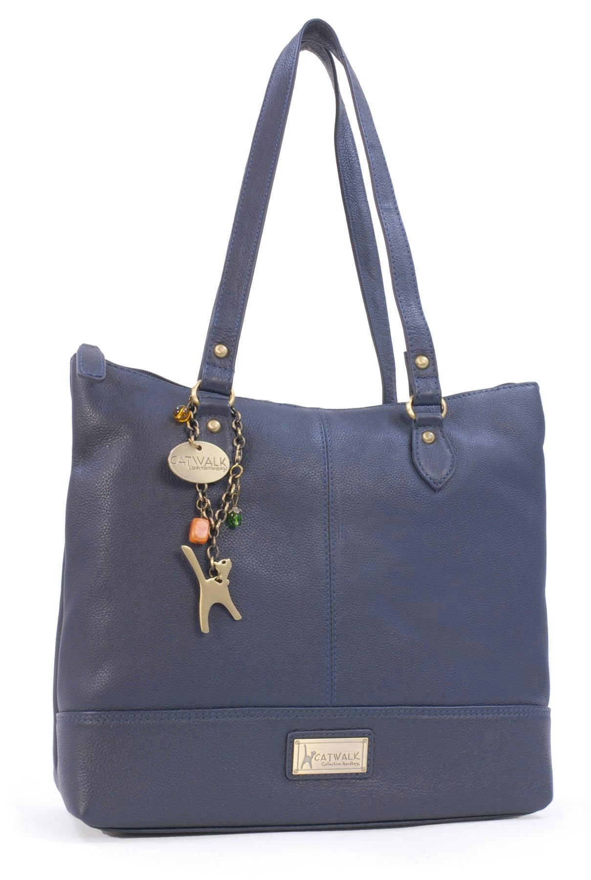 Catwalk Collection Handbags Blue Harper - Shoulder Bag
